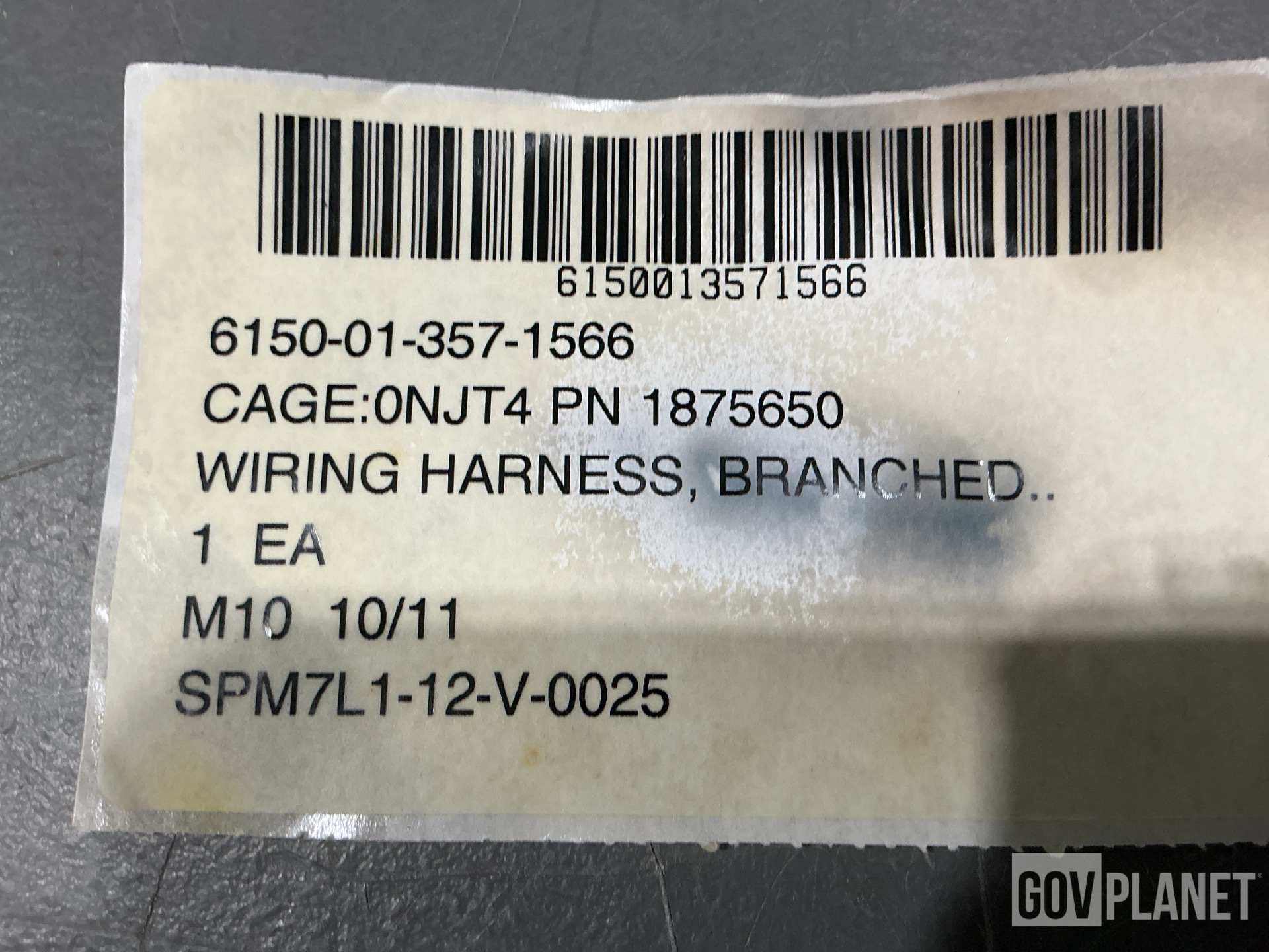 (65) Oshkosh 1875650 Branched Wiring Harnesses