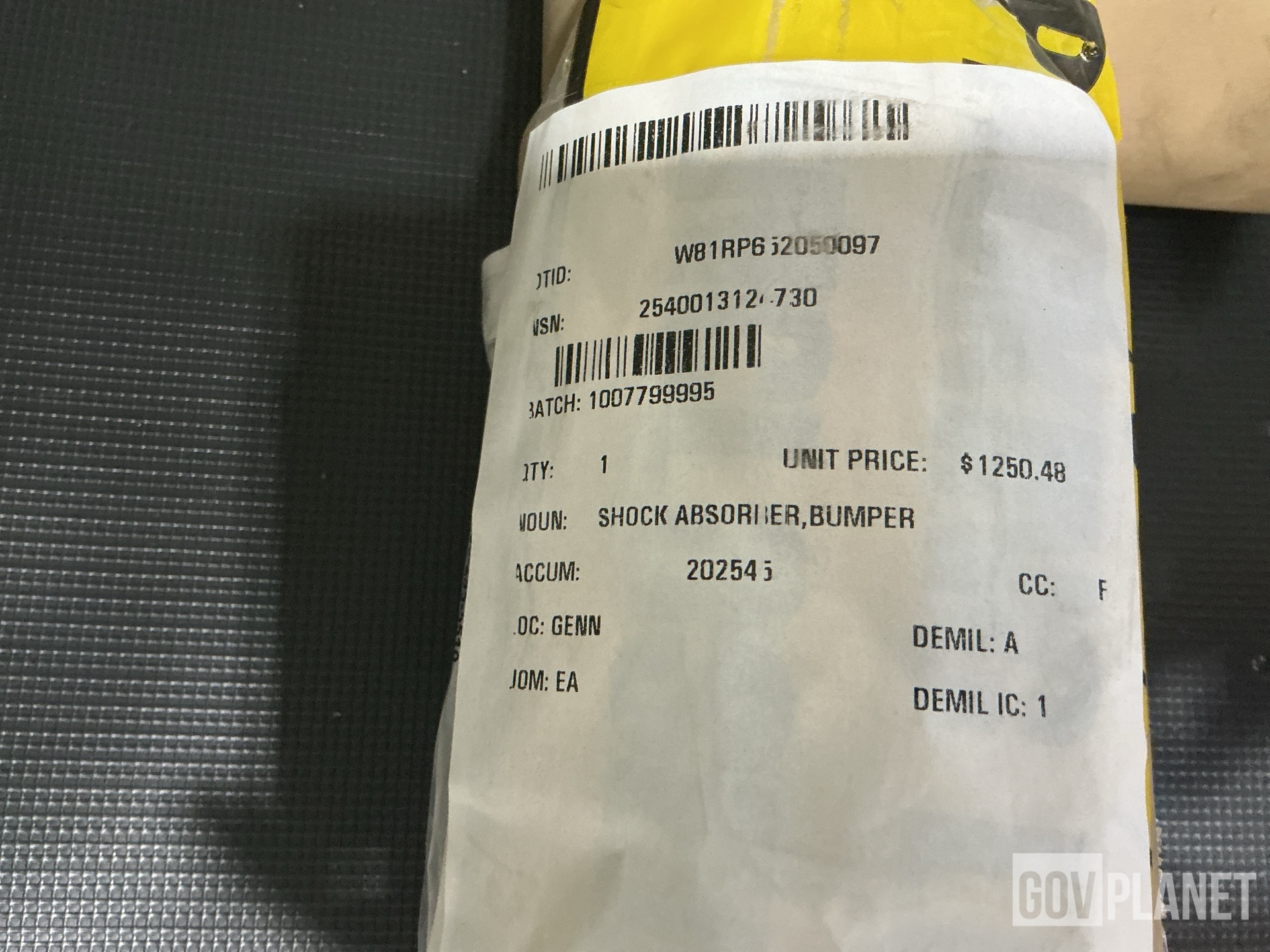 (1) Shock Absorber, (5) Boots, (2) Belt Gauges & Assorted Items