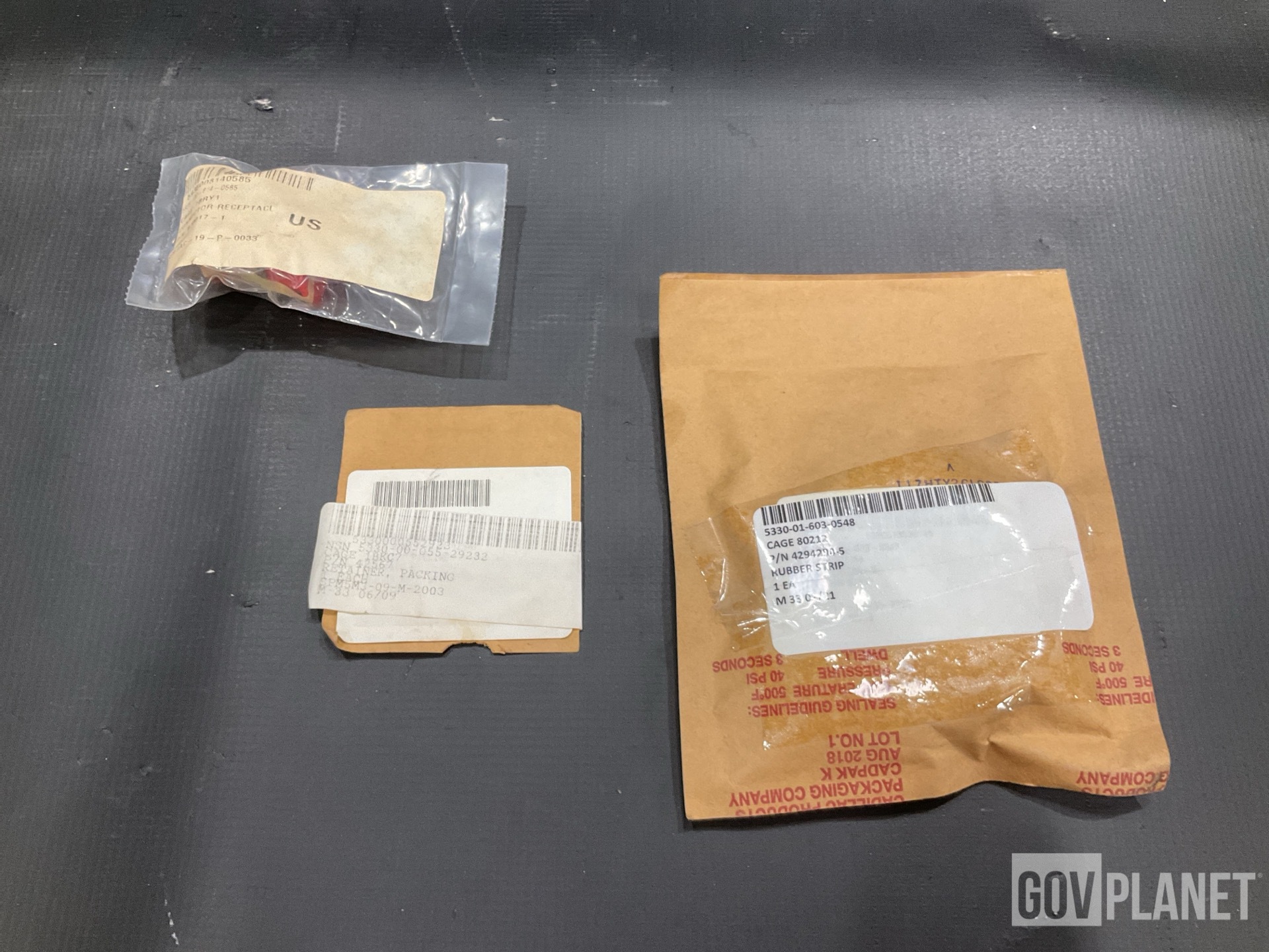 (2) Connectors, (45) Retainers, (10) Rubber Strips & Assorted Items