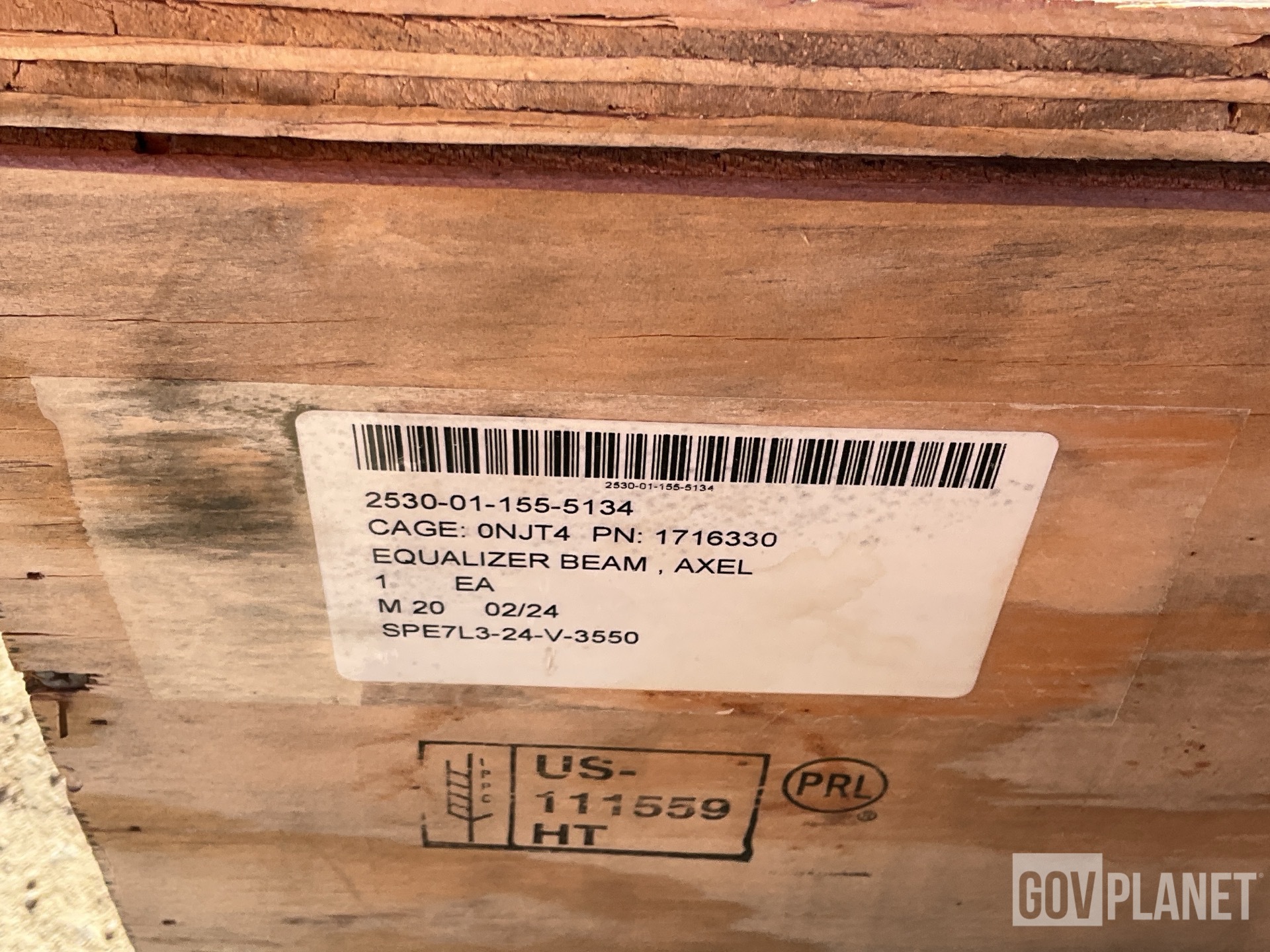 (2) Oshkosh 1716330 Axle Equalizer Beams