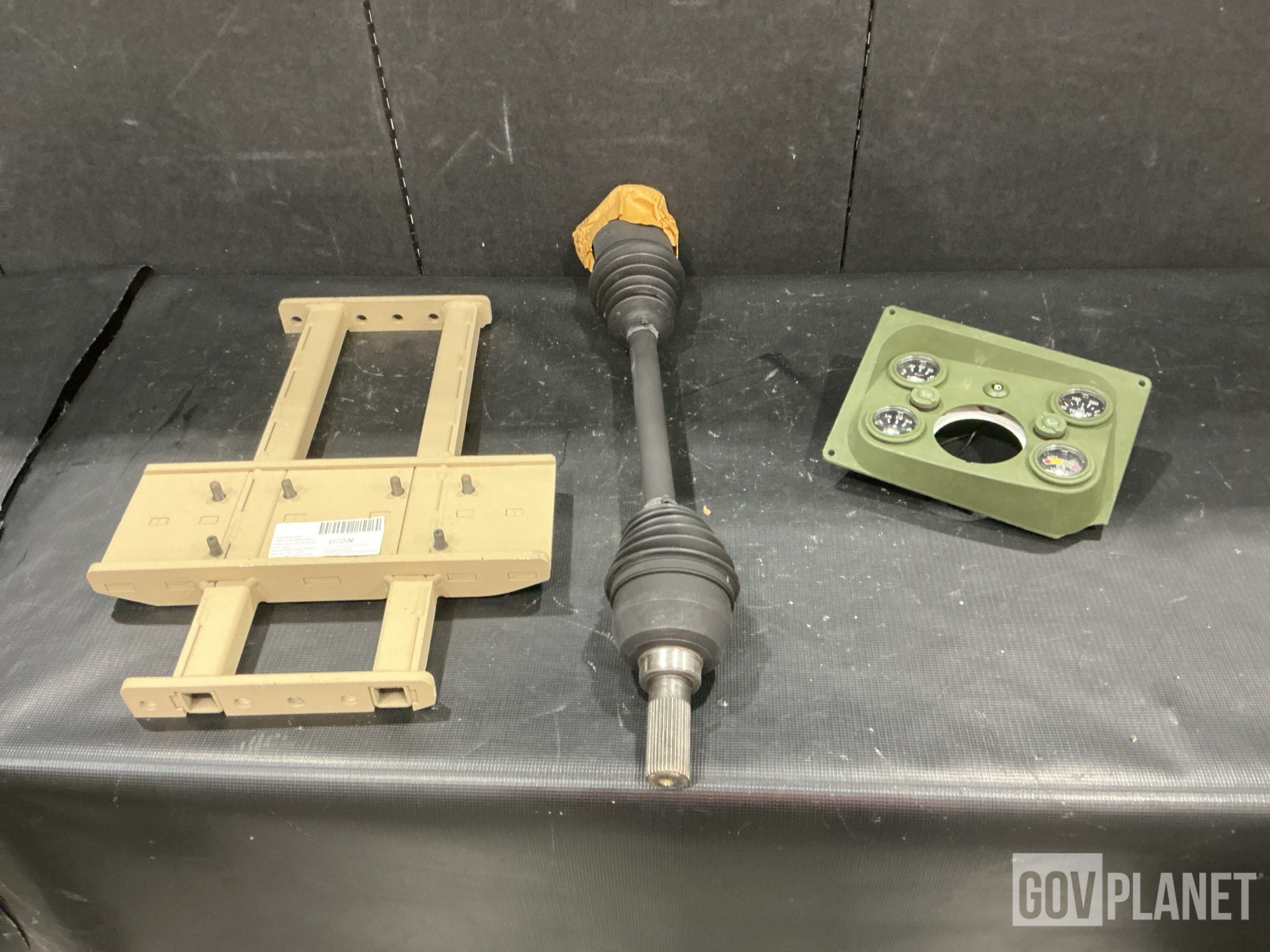 (4) Axle Shafts, (1) Instrument Panel, (2) Brackets & Assorted Items