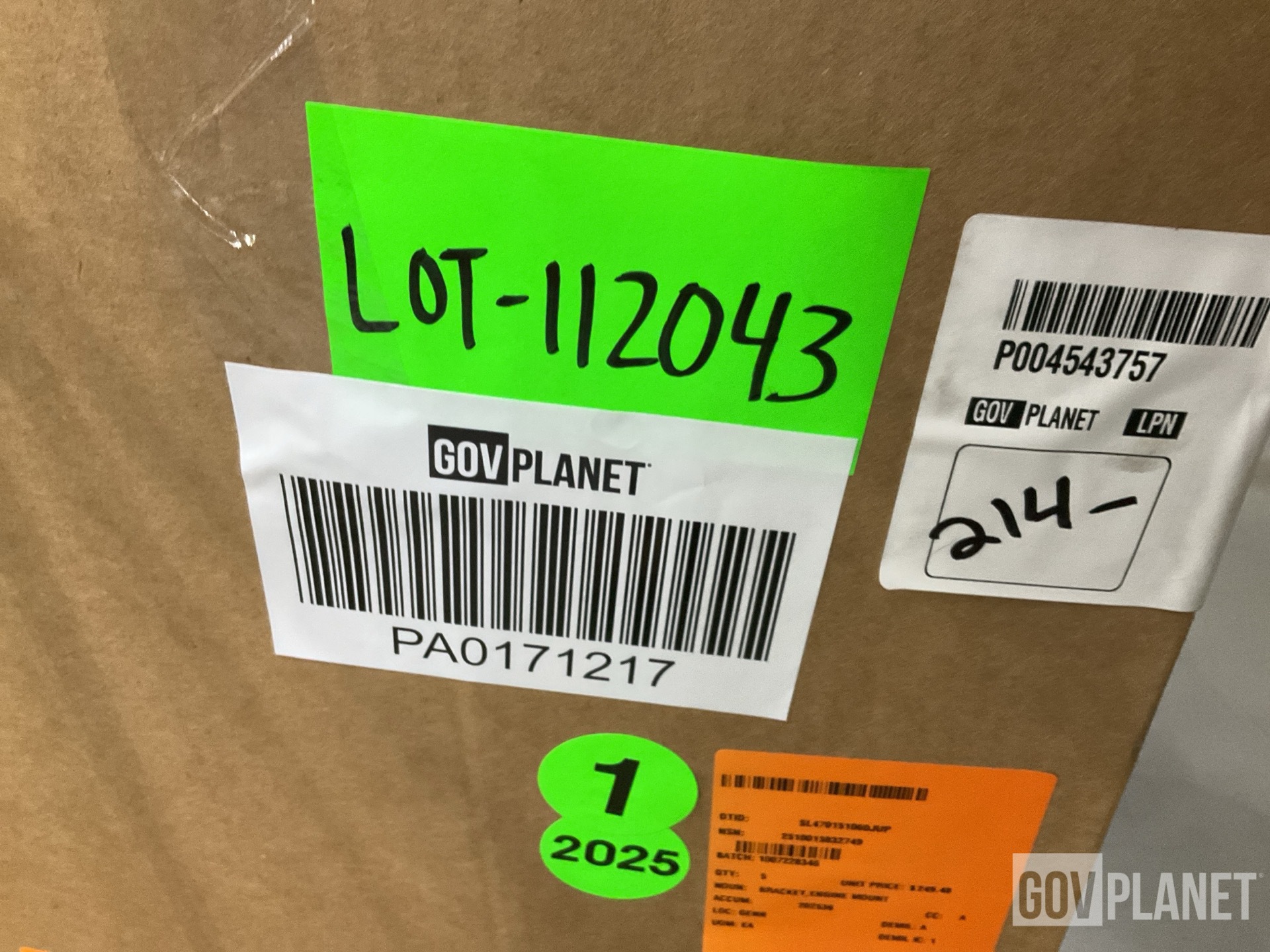 (5) Engine Mount Brackets & (1) Alternator
