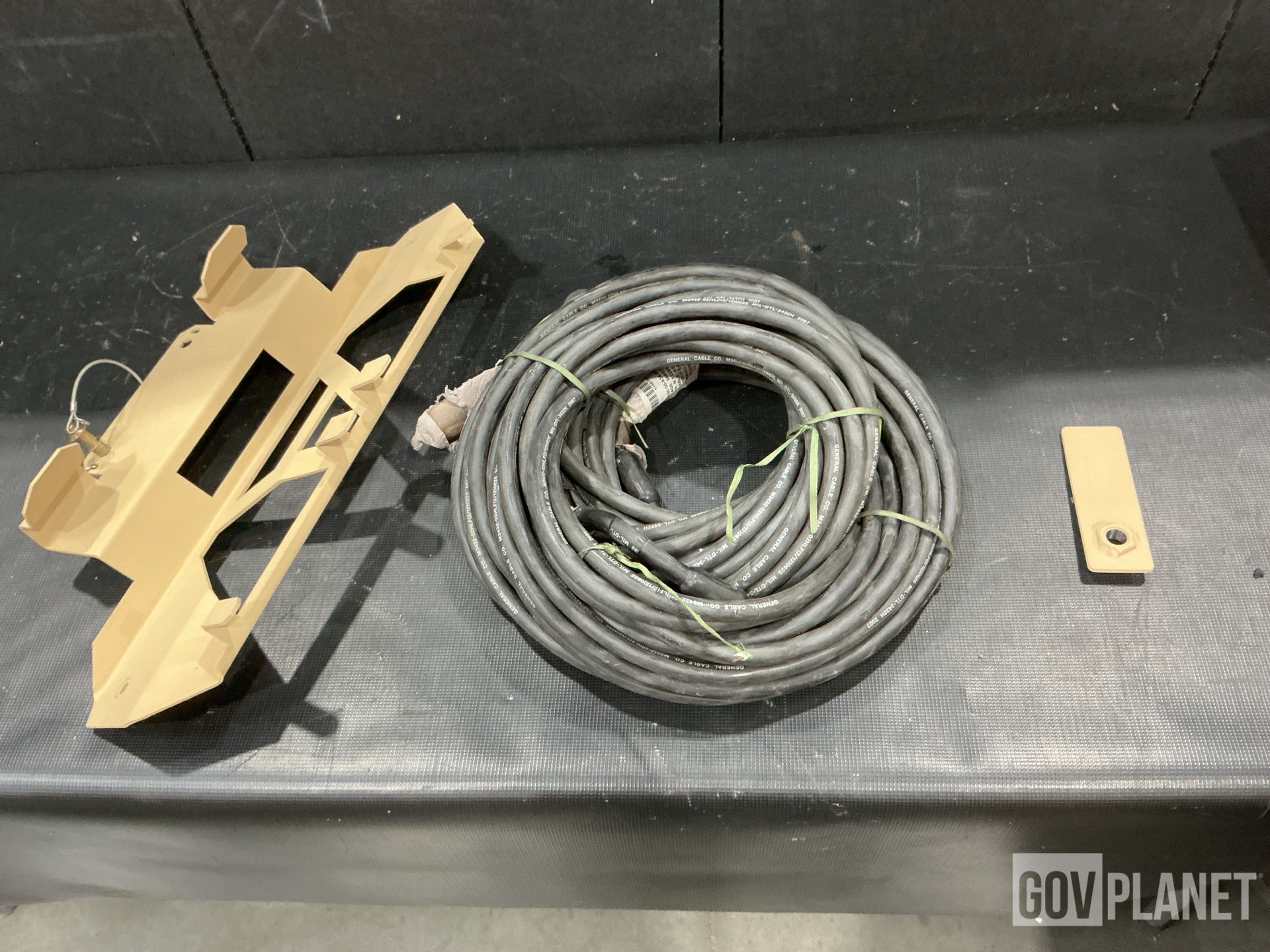 (5) Cable Assemblies, (4) Brackets, (16) Locking Plates & Assorted Items