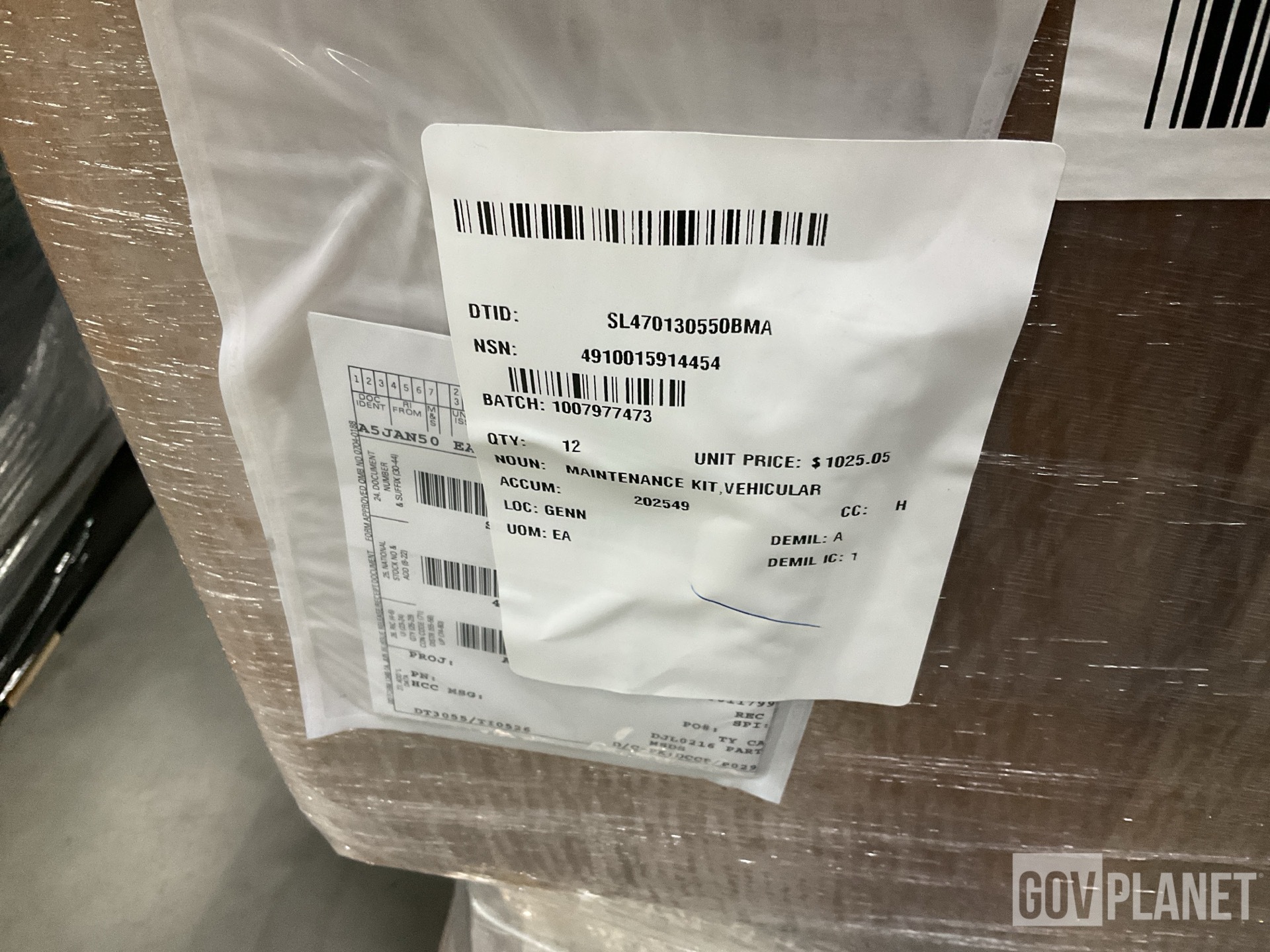 (12) Oshkosh Defense 11EK38 Vehicular Maintenance Kits