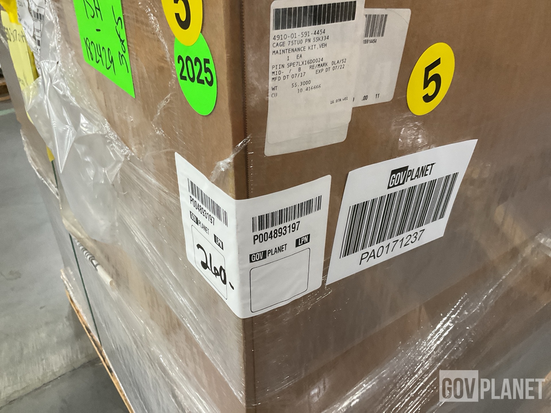 (20) Oshkosh Defense 5SK334 Vehicular Maintenance Kits