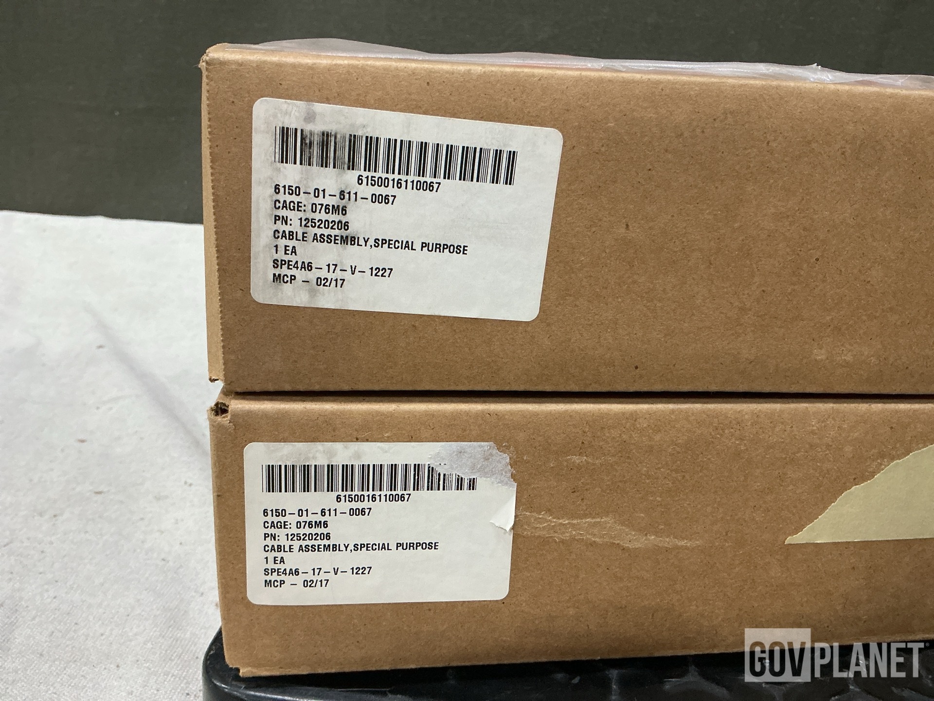 (2) BAE Systems 12520206 Branched Special Purpose Cable Assemblies
