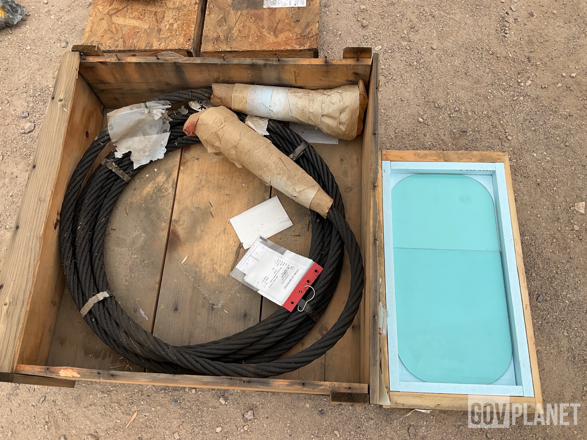 (3) Laminated Glass Panels & (1) Single Leg Wire Rope Assembly
