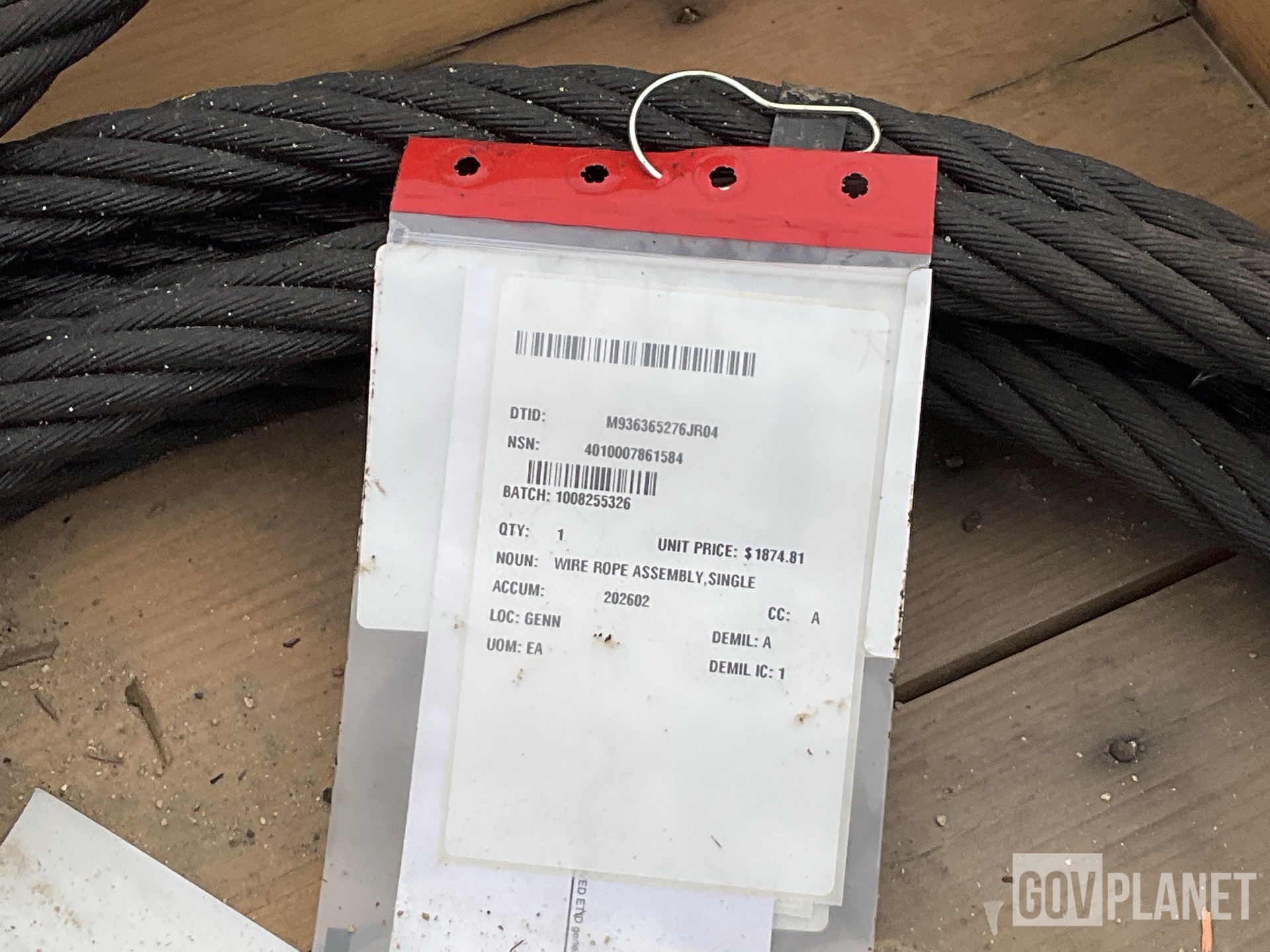 (3) Laminated Glass Panels & (1) Single Leg Wire Rope Assembly