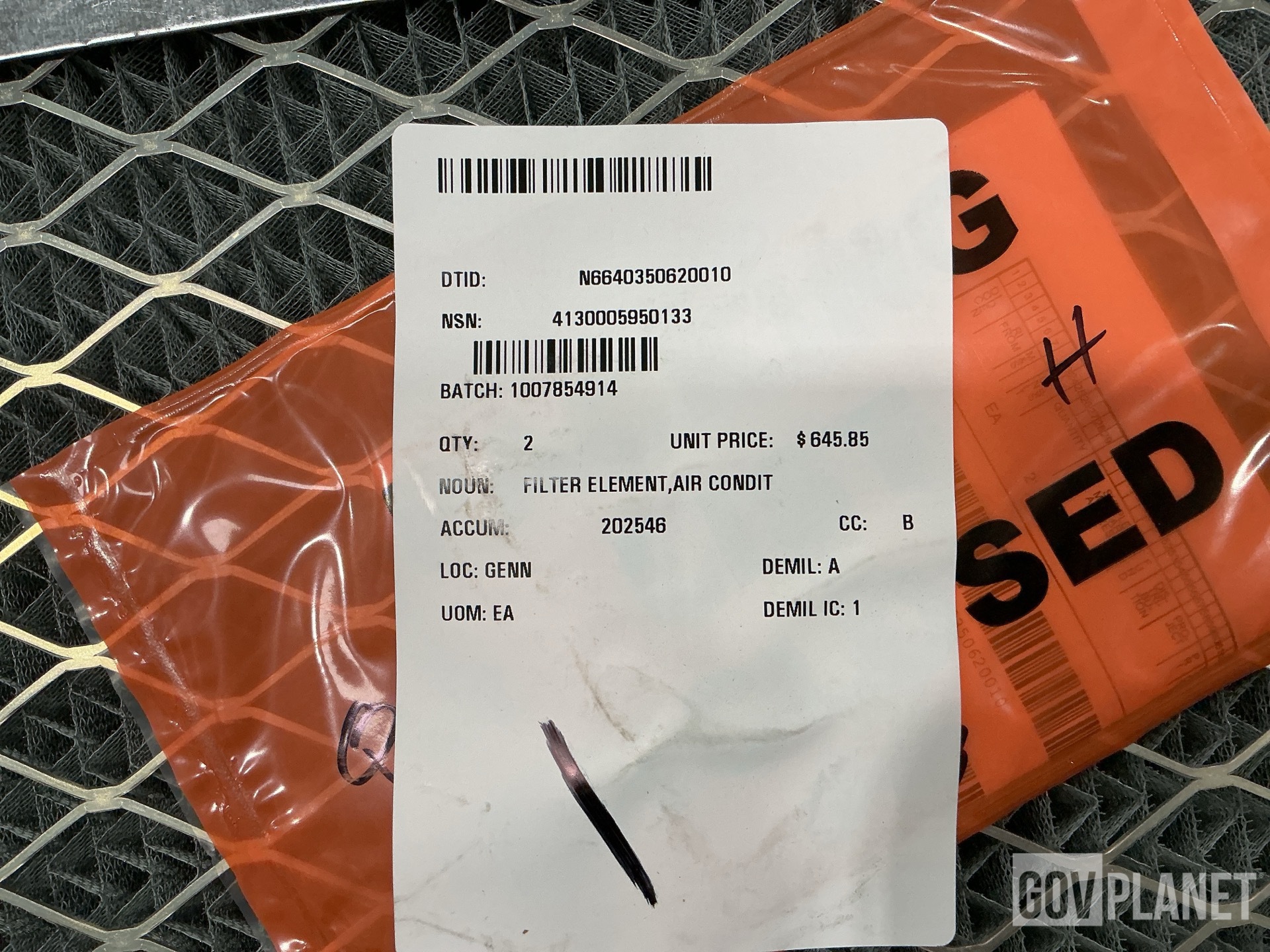 (1) Sterilization Bag, (2) Filters, (1) Compressor & Assorted Items