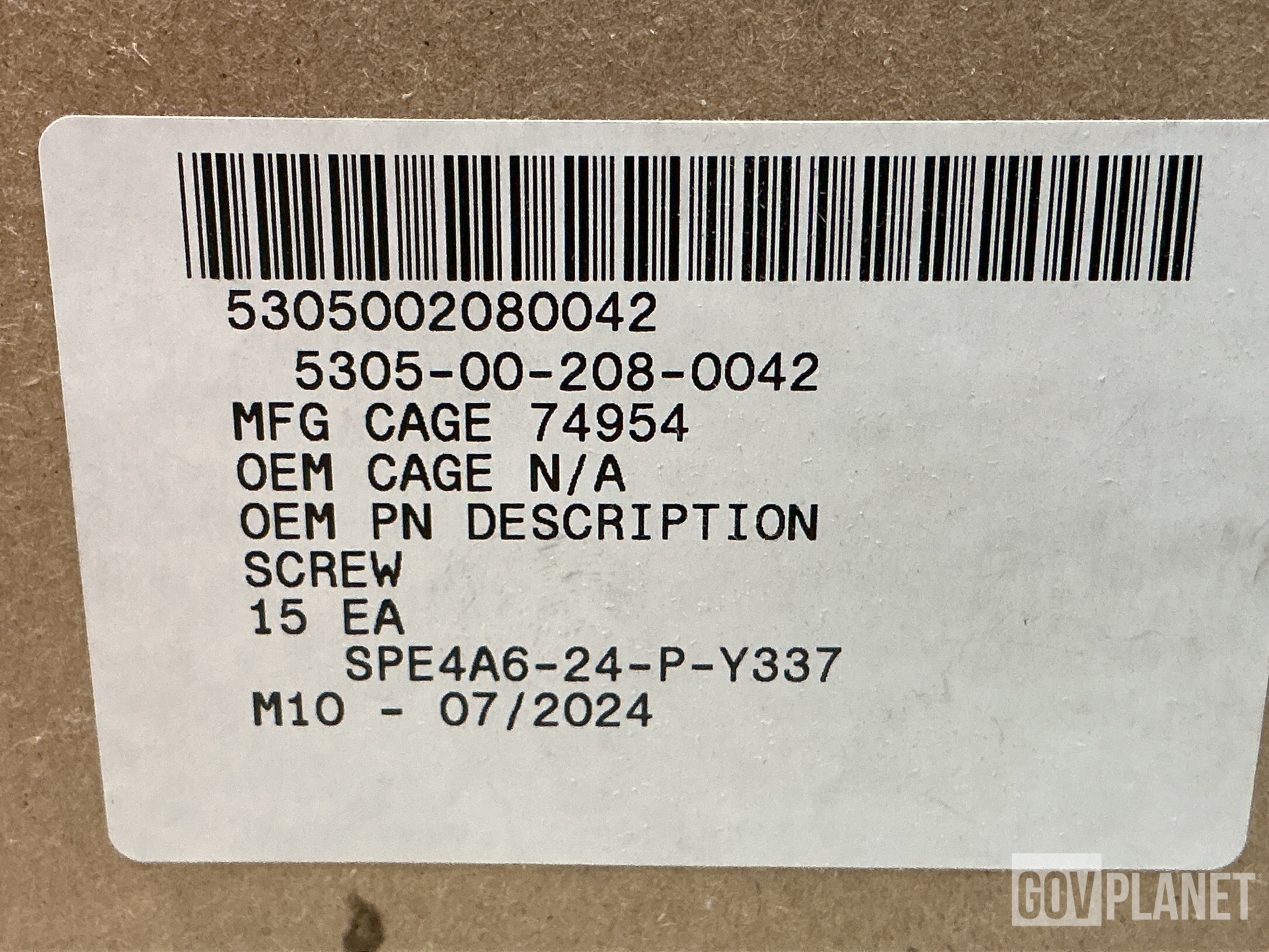 (1) Rotary Actuator Housing, (1) Filter, (165) Screws & Assorted Items
