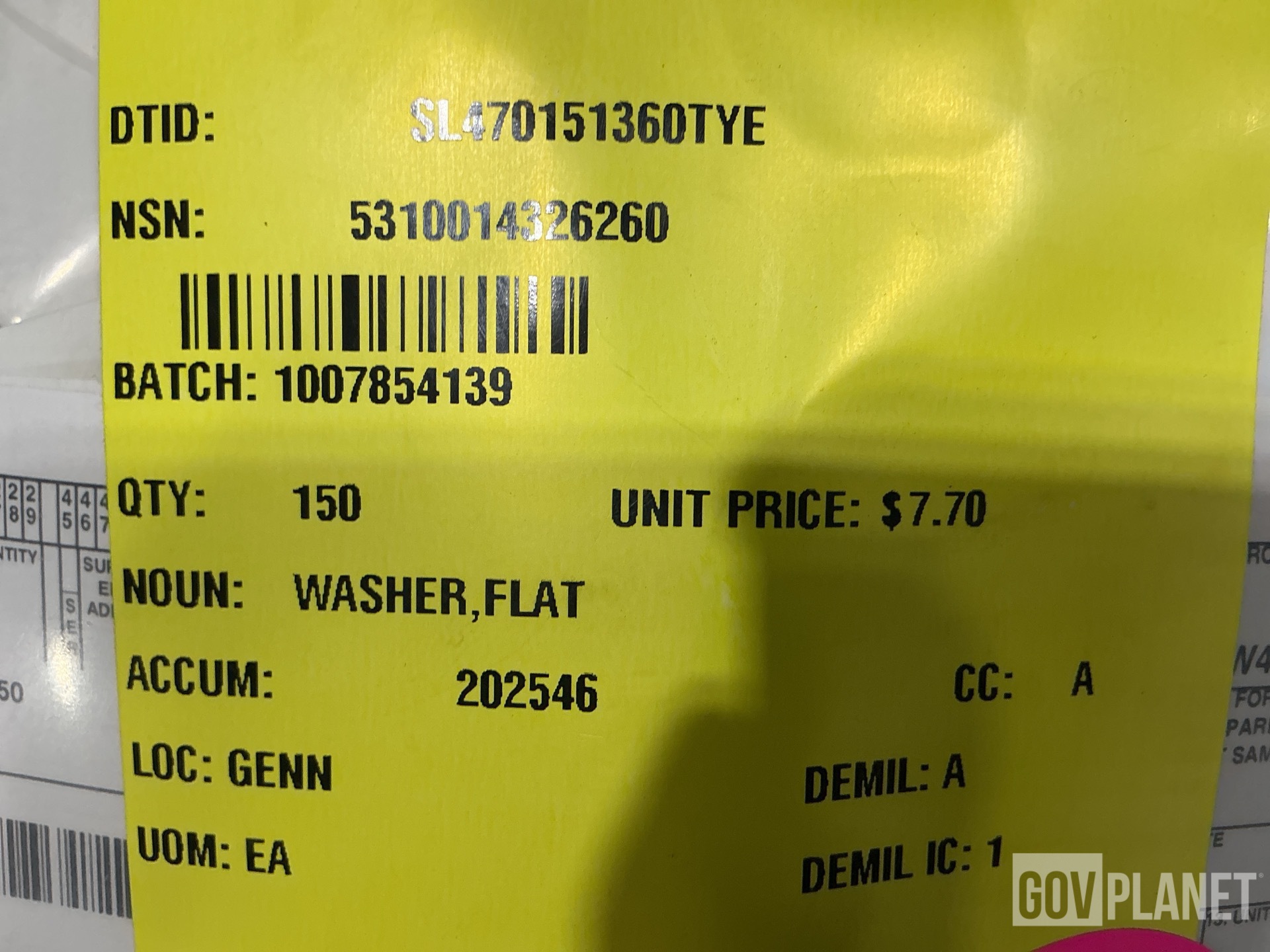 (8) Battery Boxes, (38) Machine Plugs, (150) Washers & Assorted Items
