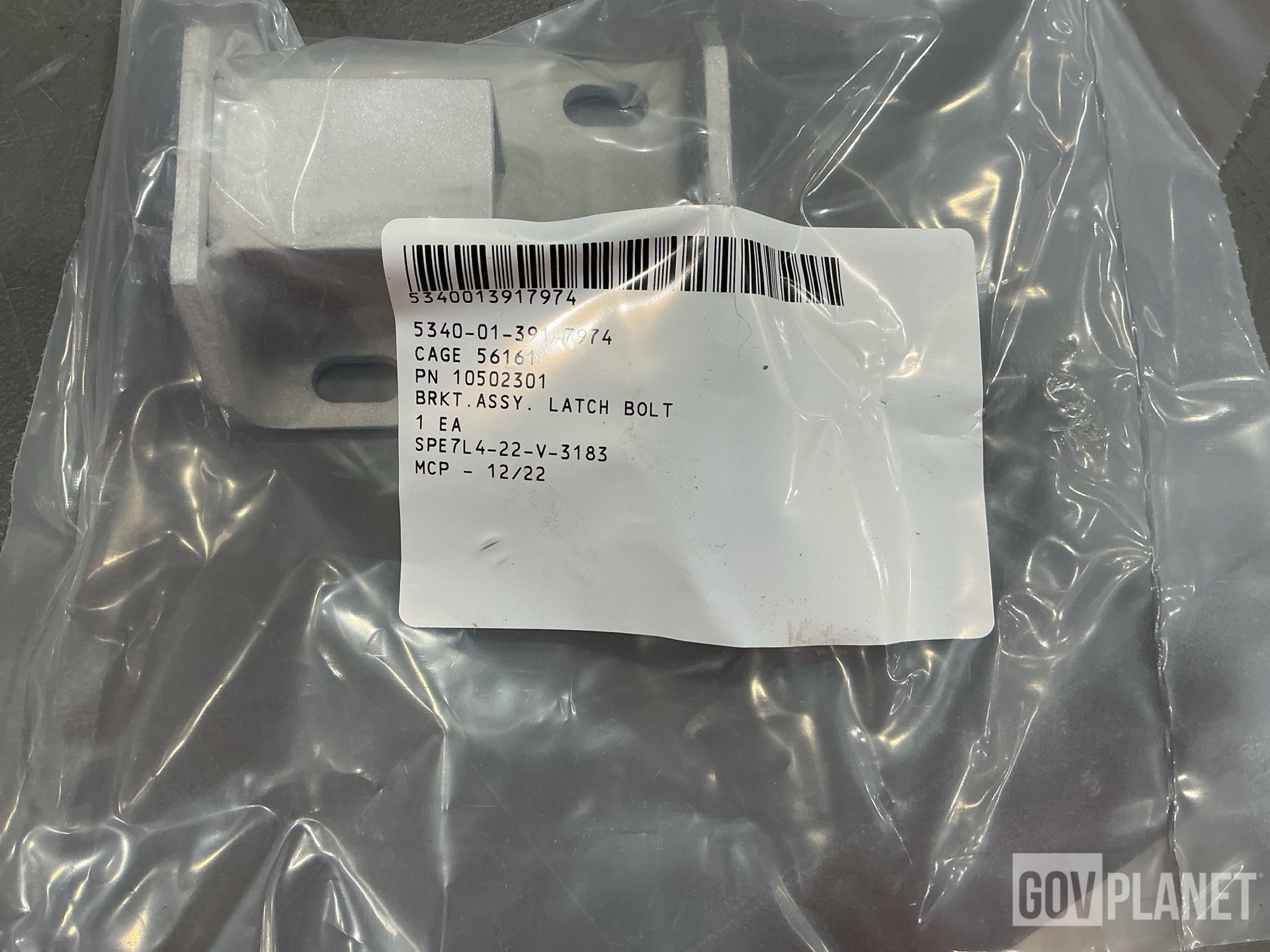 (166) General Dynamics 10502301 Latch Bolt Bracket Assemblies