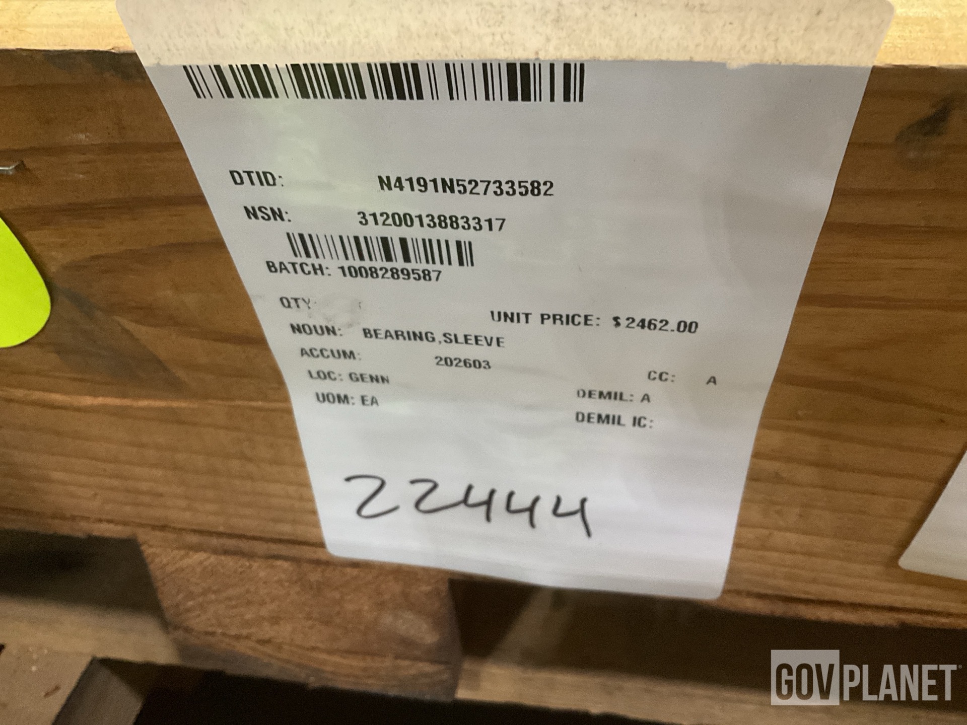 GE 4004G16-1 Sleeve Bearing