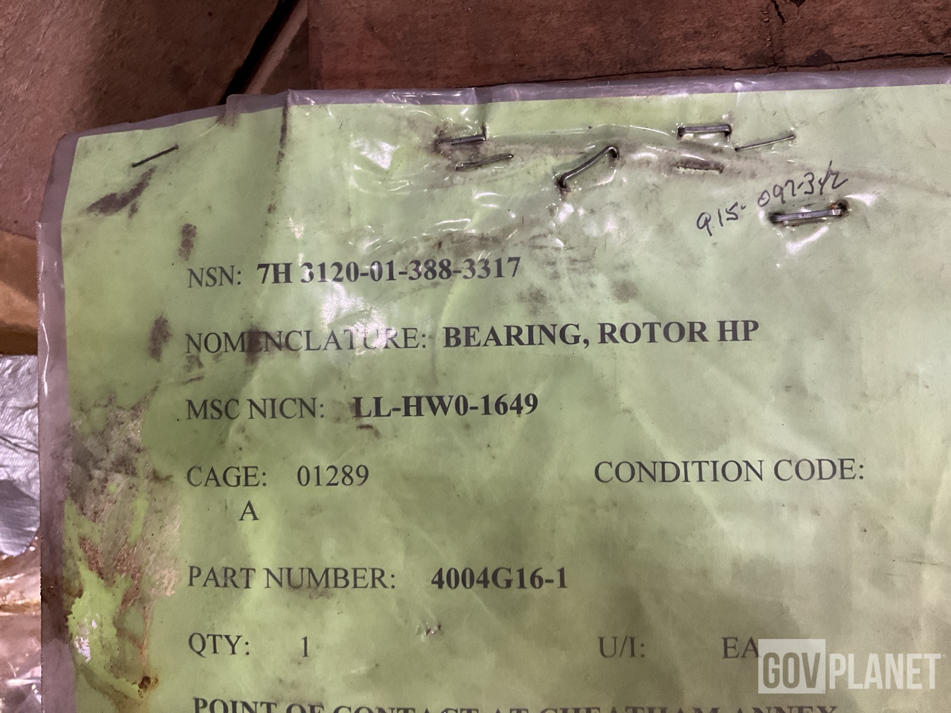 GE 4004G16-1 Sleeve Bearing