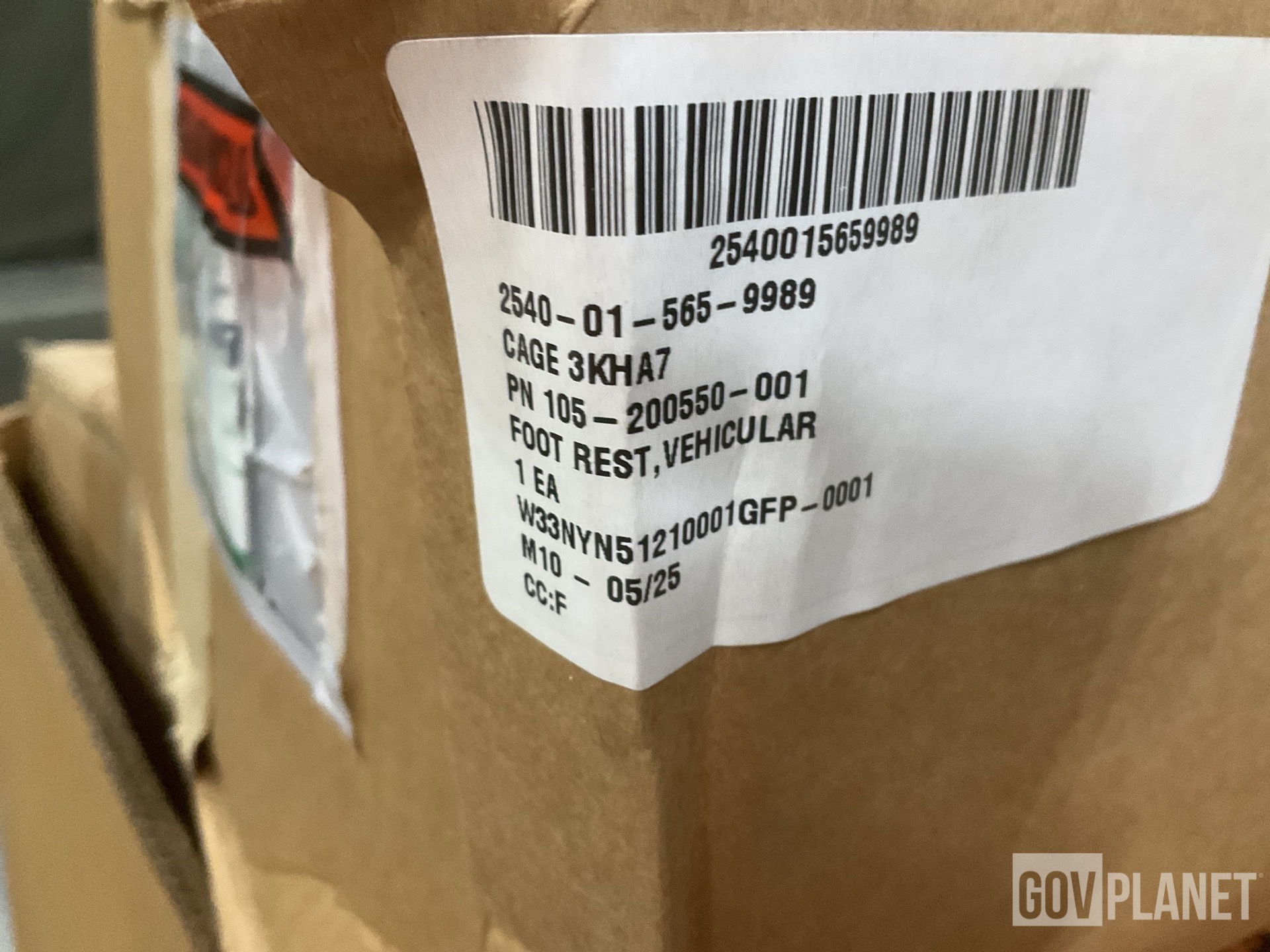(1) Footrest, (1) Fuel Metering Pump & (18) Oil Filters & Assorted Items