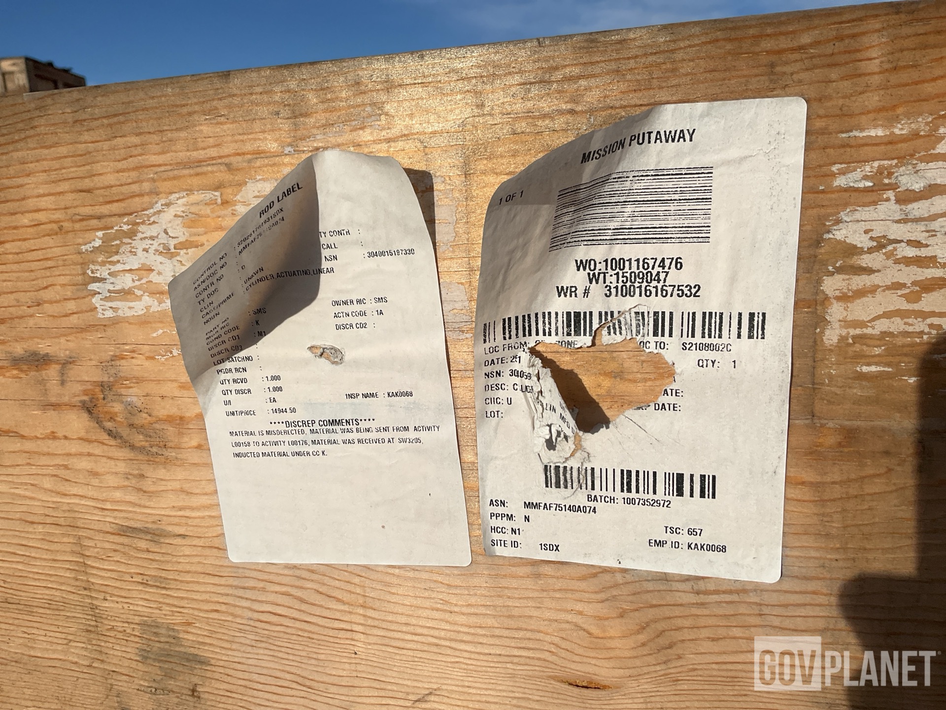Oshkosh 1HA162 Actuating Linear Cylinder