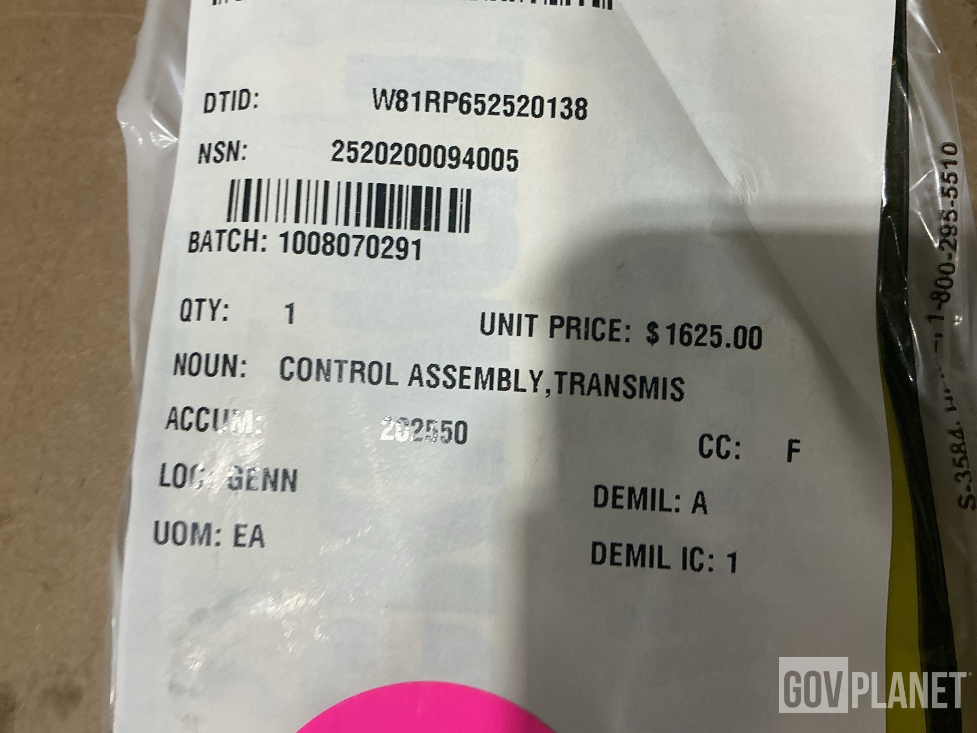 (6) Fuel Pumps, (1) Control Module, (1) Headlight & Assorted Items