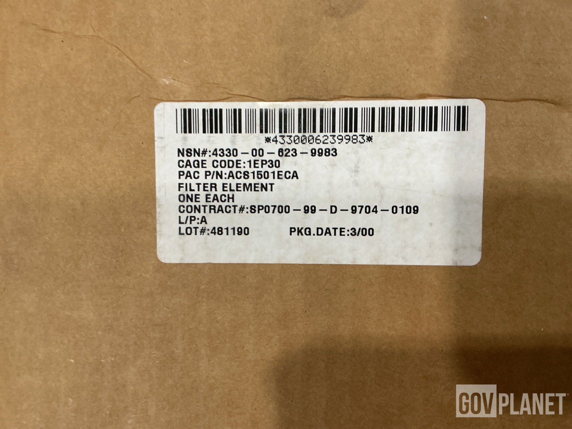 (2) Pall Aeropower ACS1501ECA Fluid Filter Elements
