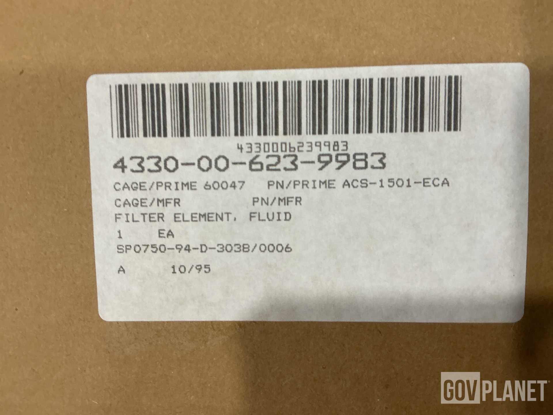 (2) Pall Aeropower ACS1501ECA Fluid Filter Elements