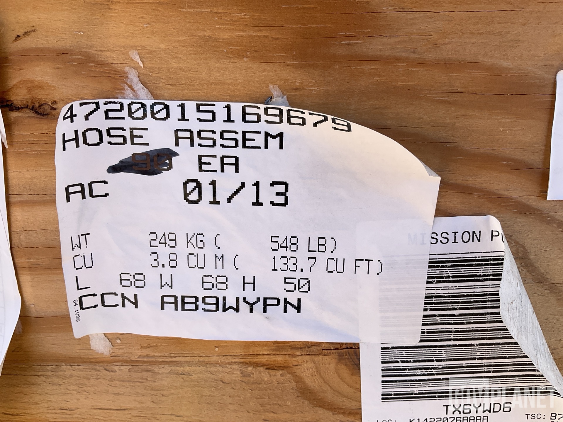 (60) BAE Systems 20-02506 Hose Assemblies