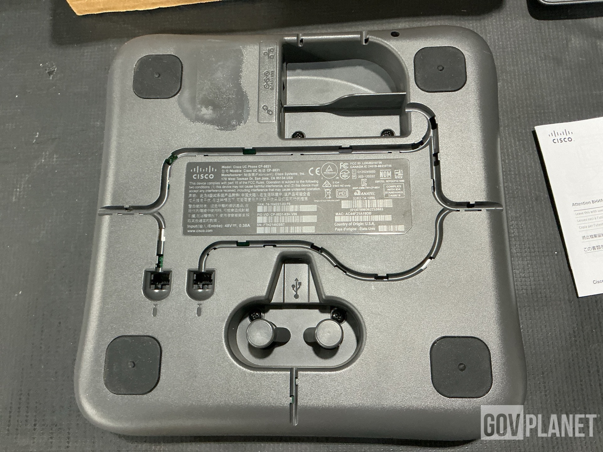 (9) UC Phones, (17) Lamp Guards, (1) Transcriber & Assorted Items