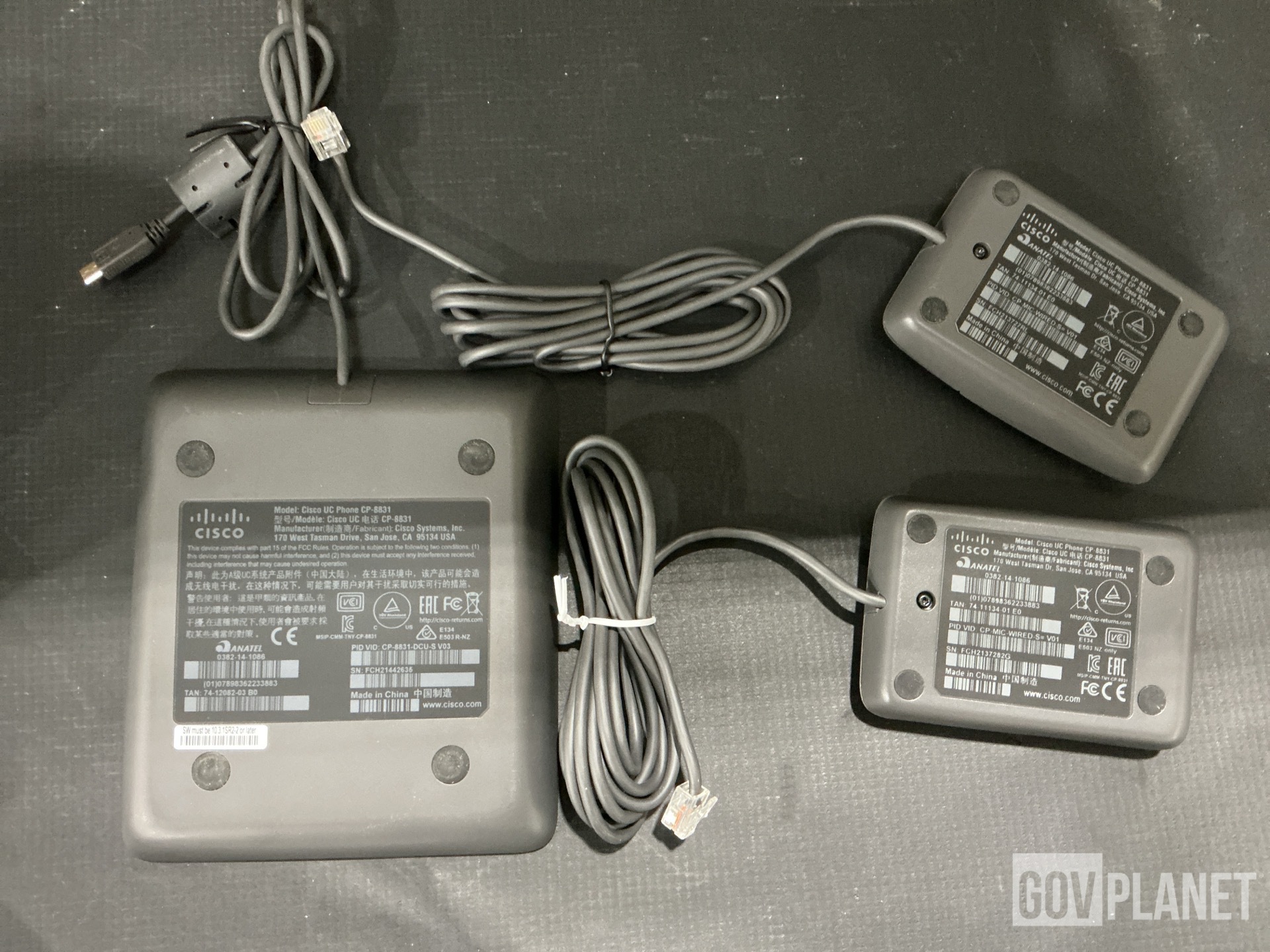 (9) UC Phones, (17) Lamp Guards, (1) Transcriber & Assorted Items