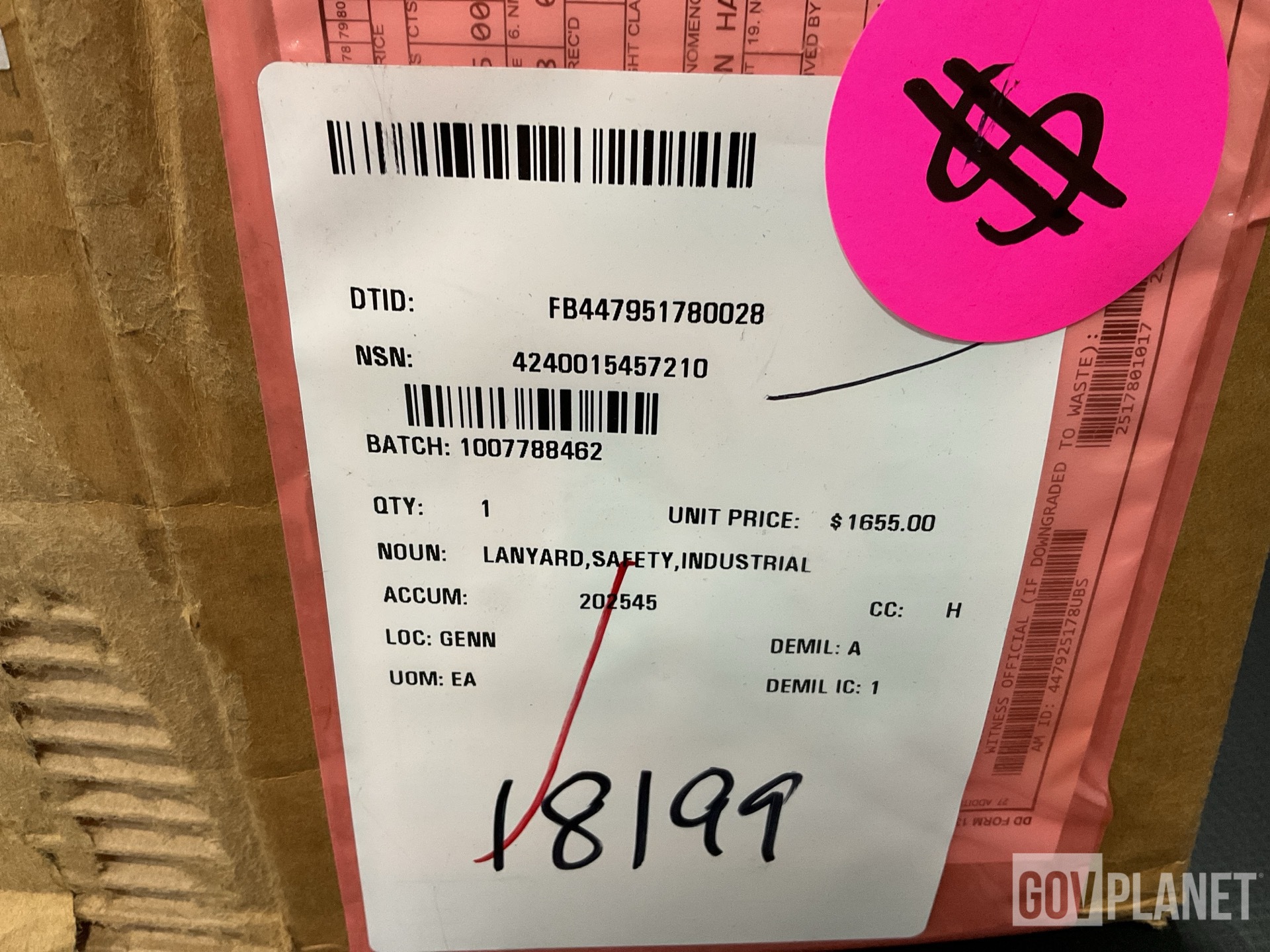 (2) Safety Lanyards, (1) Control Valve, (1) Space Heater & Assorted Items