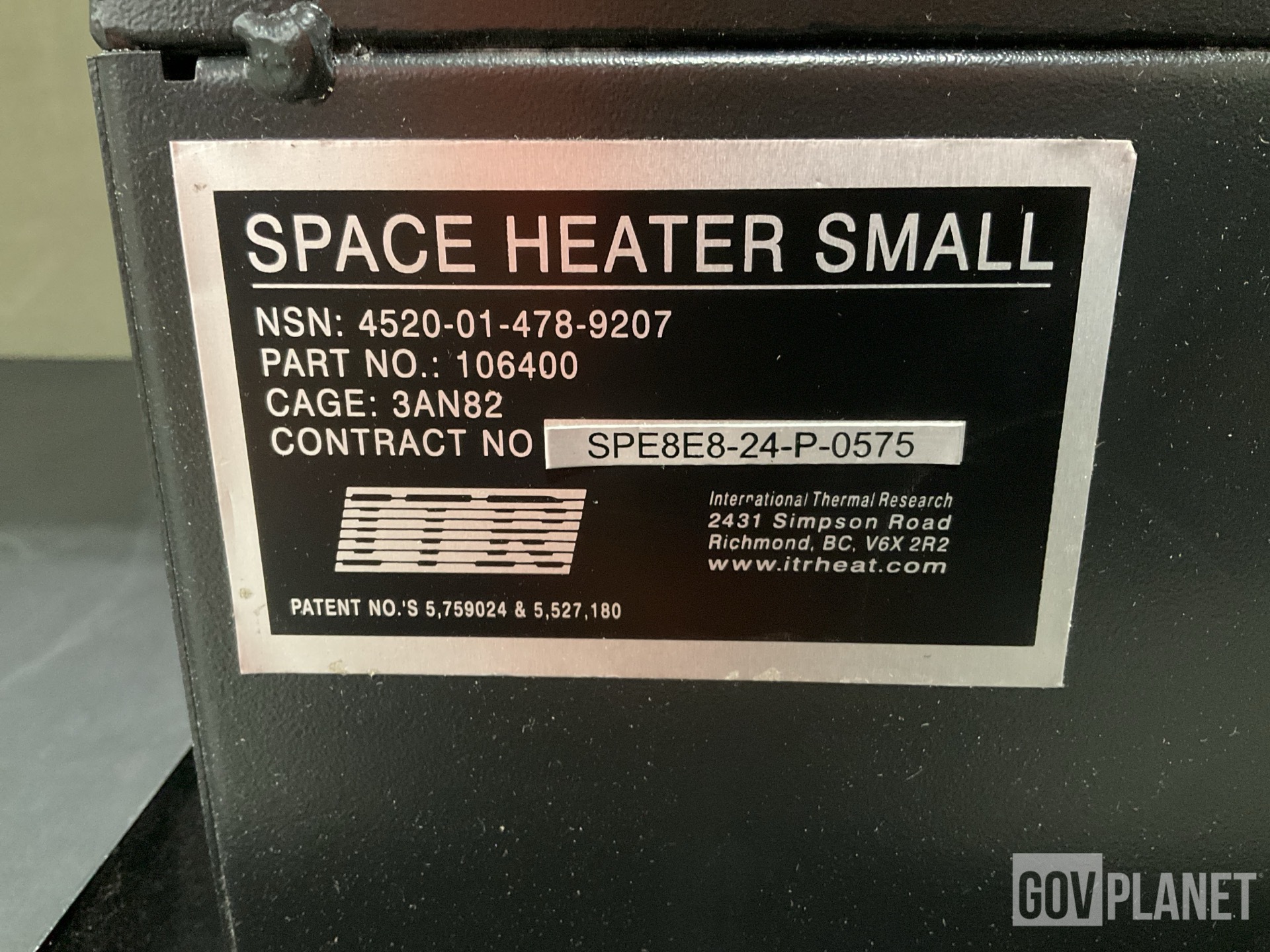 (2) Safety Lanyards, (1) Control Valve, (1) Space Heater & Assorted Items
