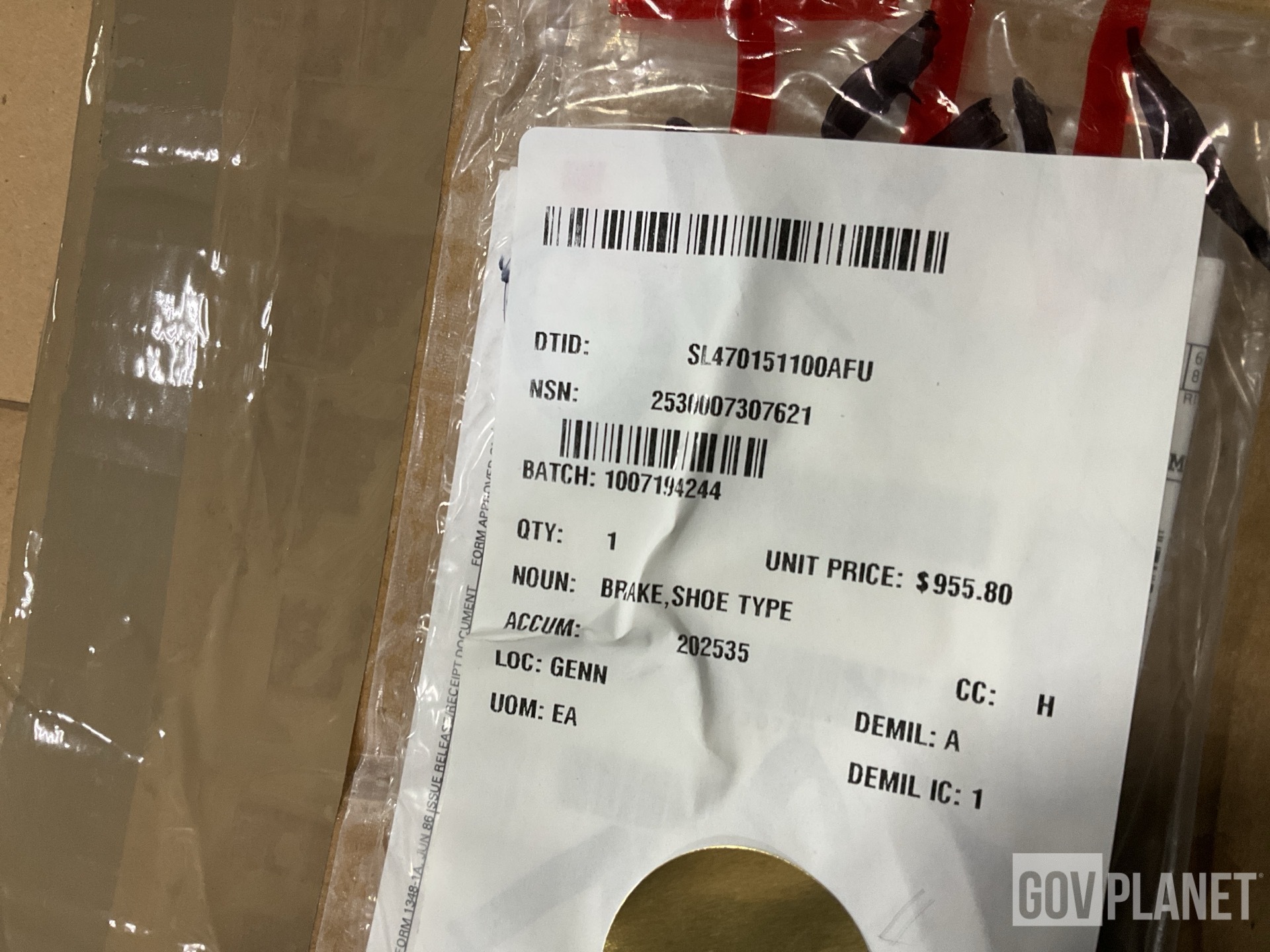 (1) Shoe Type Brake, (1) Starter, (20) Coolant Thermometers & Assorted Items