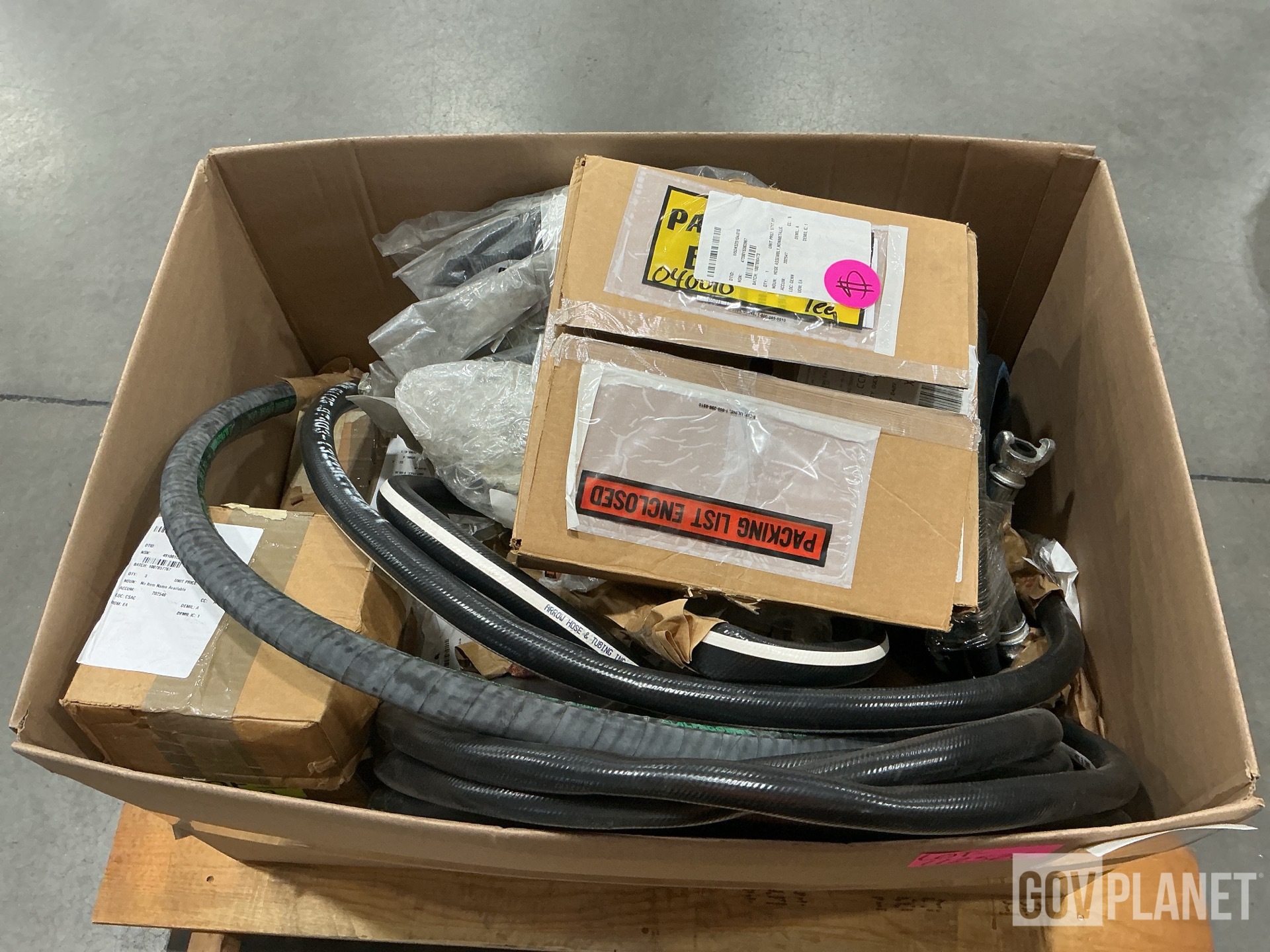 (1) Hose Assembly, (1) Reducer, (1) Tee Assembly & Assorted Items