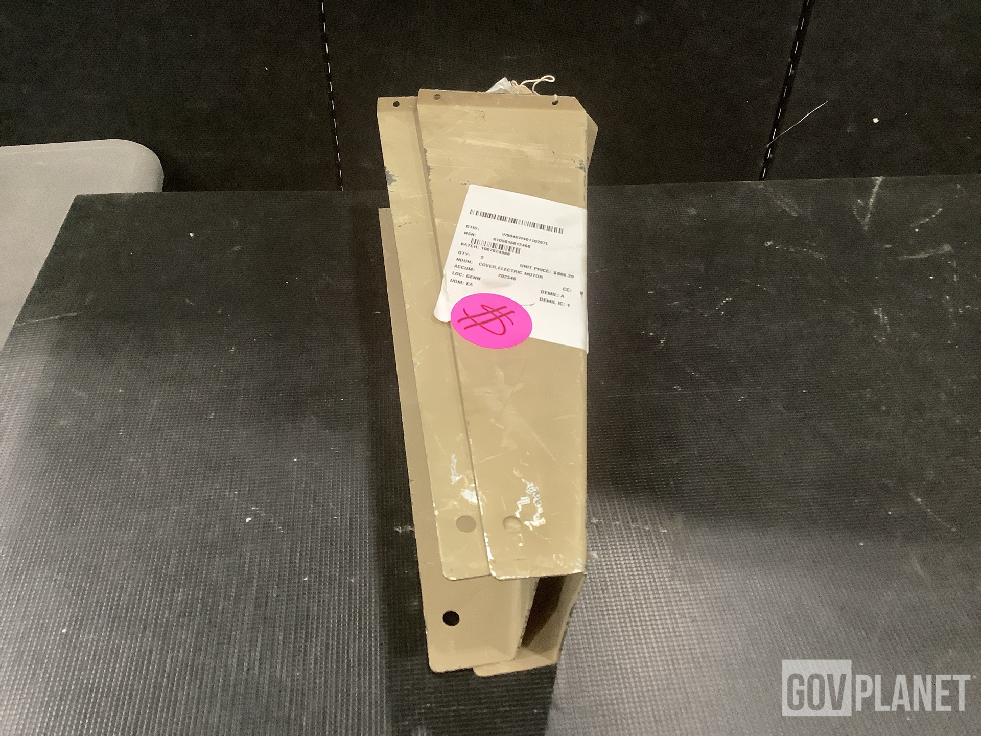 (2) Electrical Motor Covers, (2) Circuit Breakers & Assorted Items