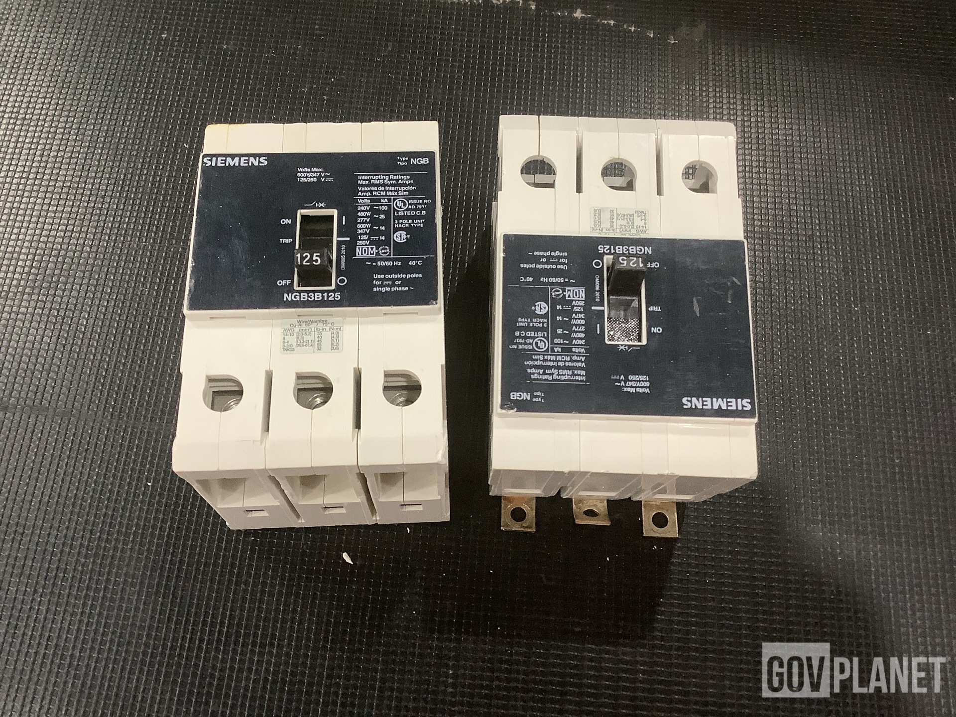 (2) Electrical Motor Covers, (2) Circuit Breakers & Assorted Items
