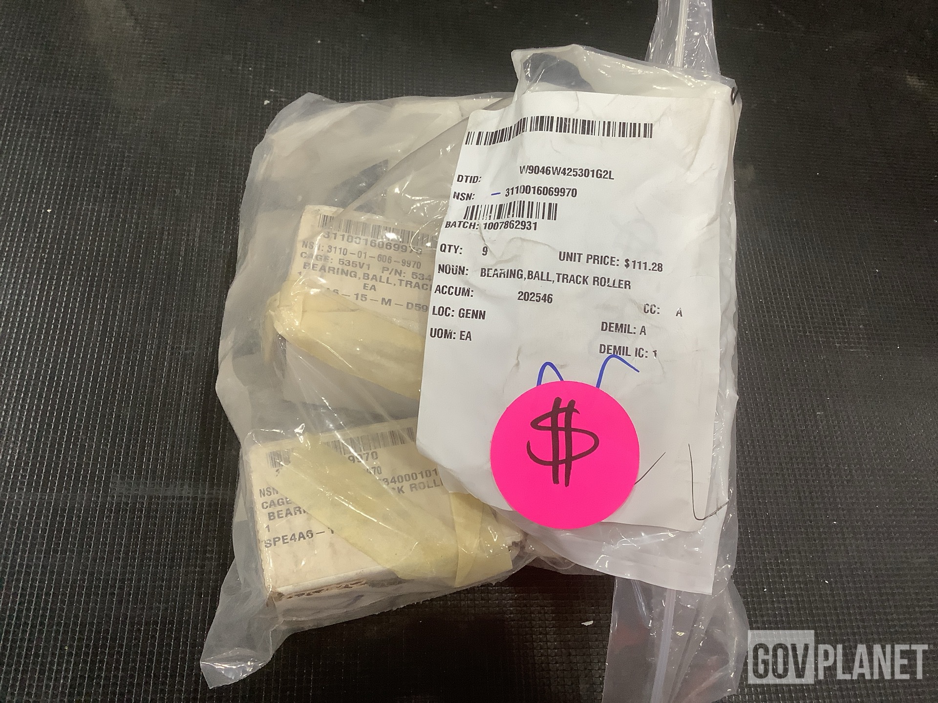 (1) Cover, (8) Compression Springs, (9) Ball Bearings & Assorted Items