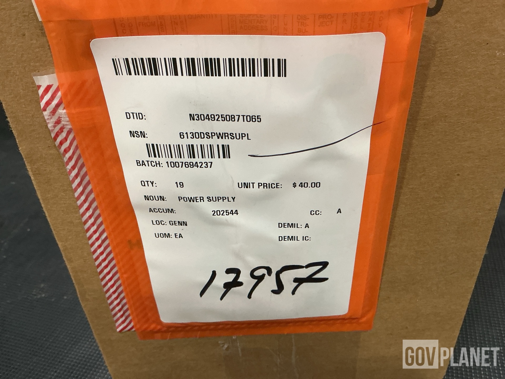 (1) Wiring Harness, (2) Rolls of Cable, (19) Power Supplies & Assorted Items