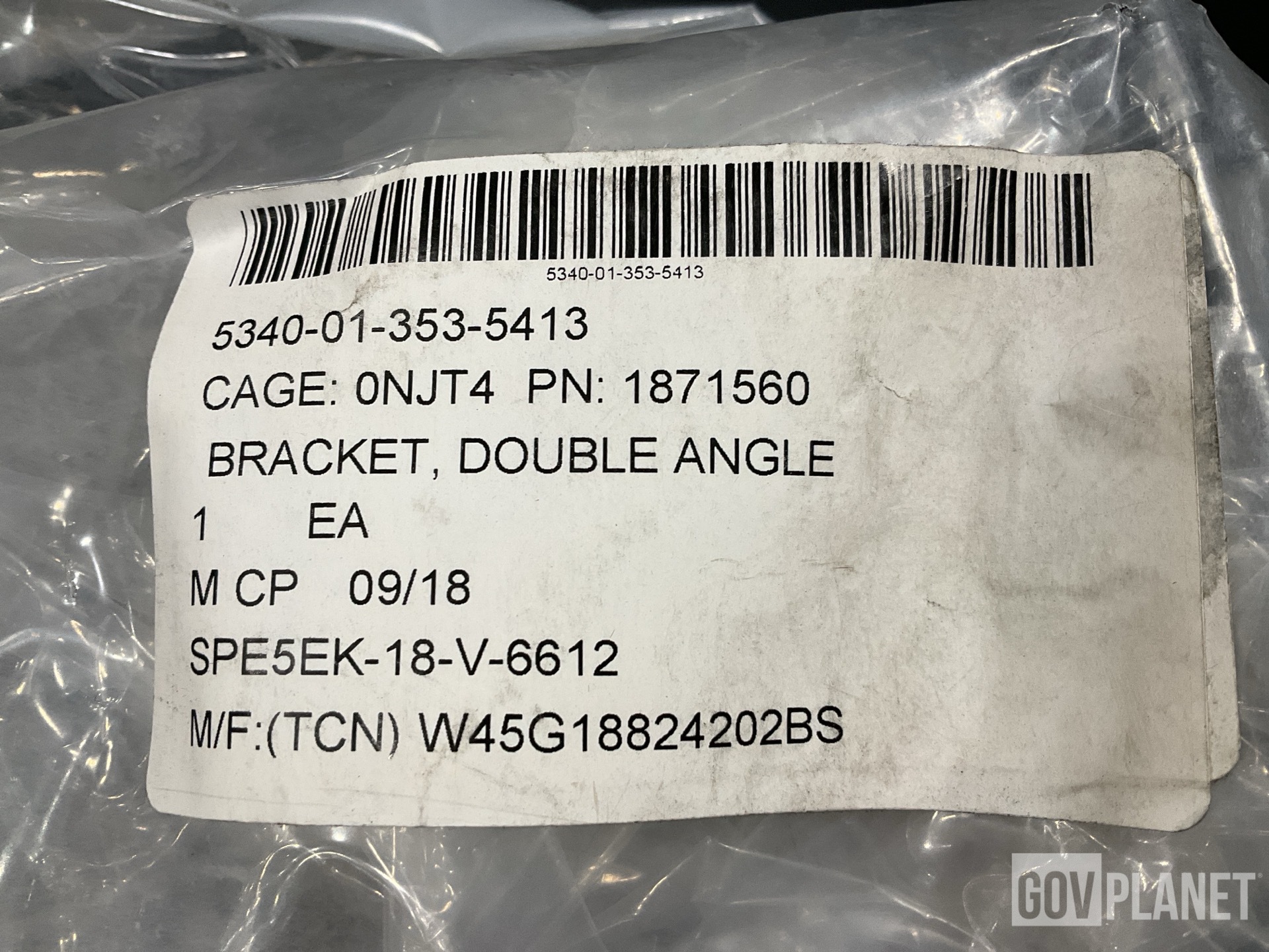 (6) Oshkosh 1871560 Double Angle Brackets