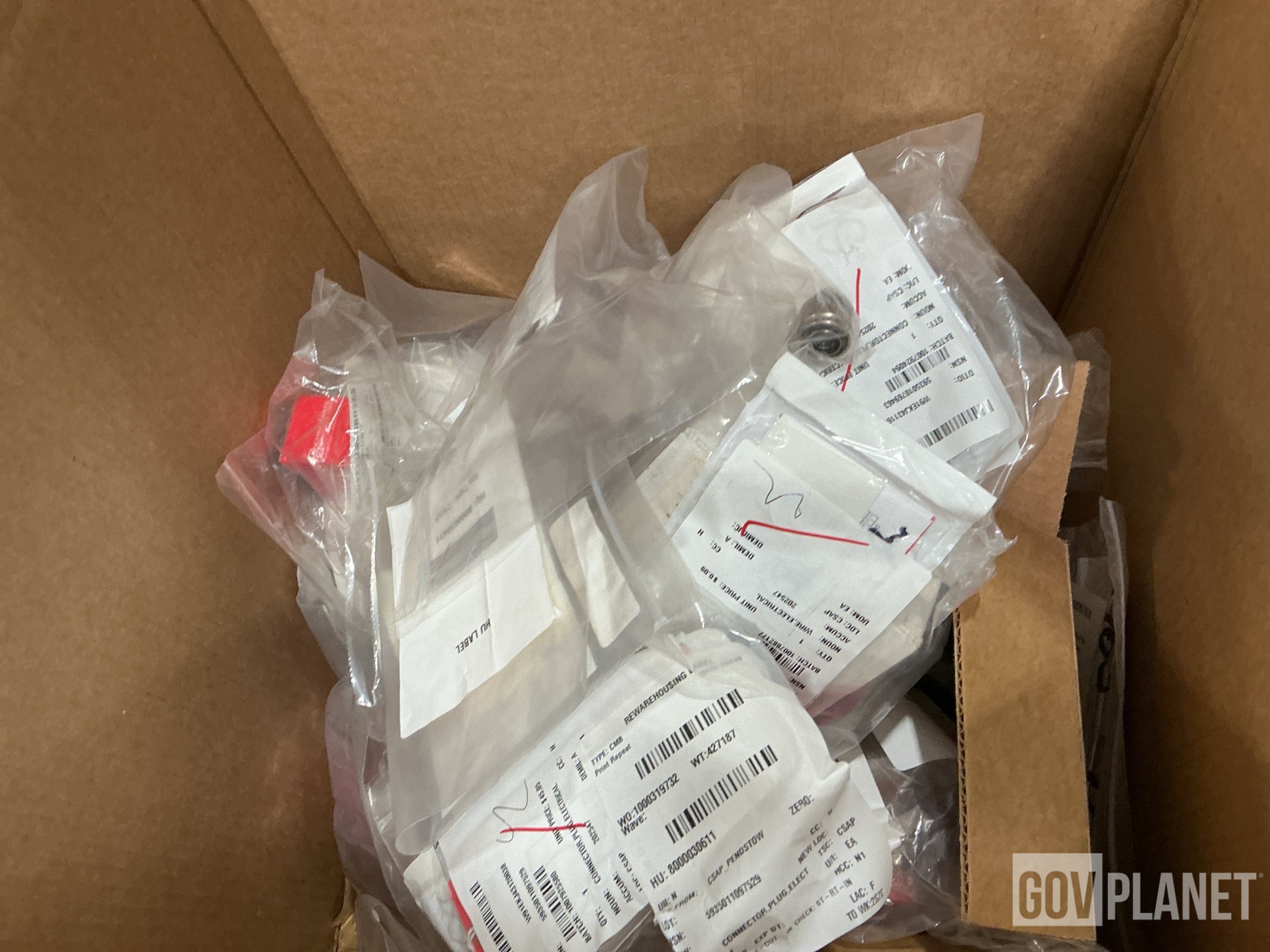 (4) Washers, (9) Electrical Plug Connectors & Assorted Items