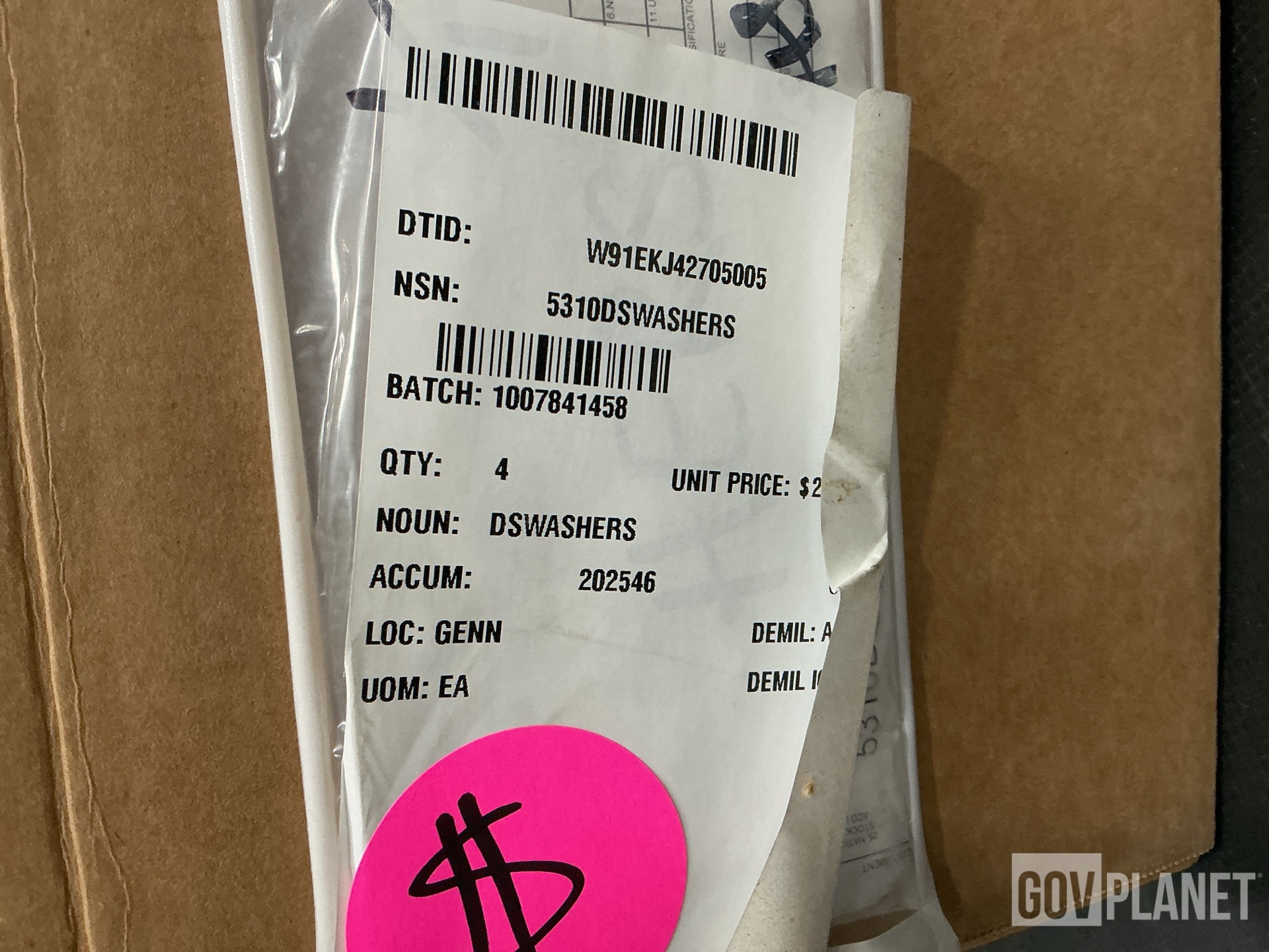 (4) Washers, (9) Electrical Plug Connectors & Assorted Items