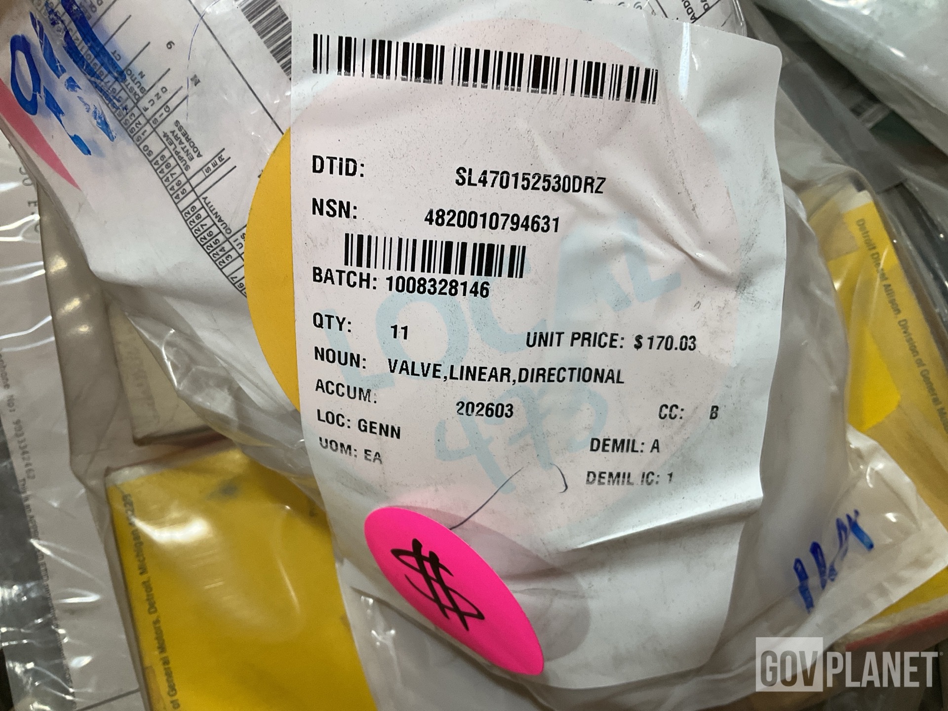 (11) Direct Linear Valves, (3) Coupling Assemblies, (15) Hoses & Assorted Items