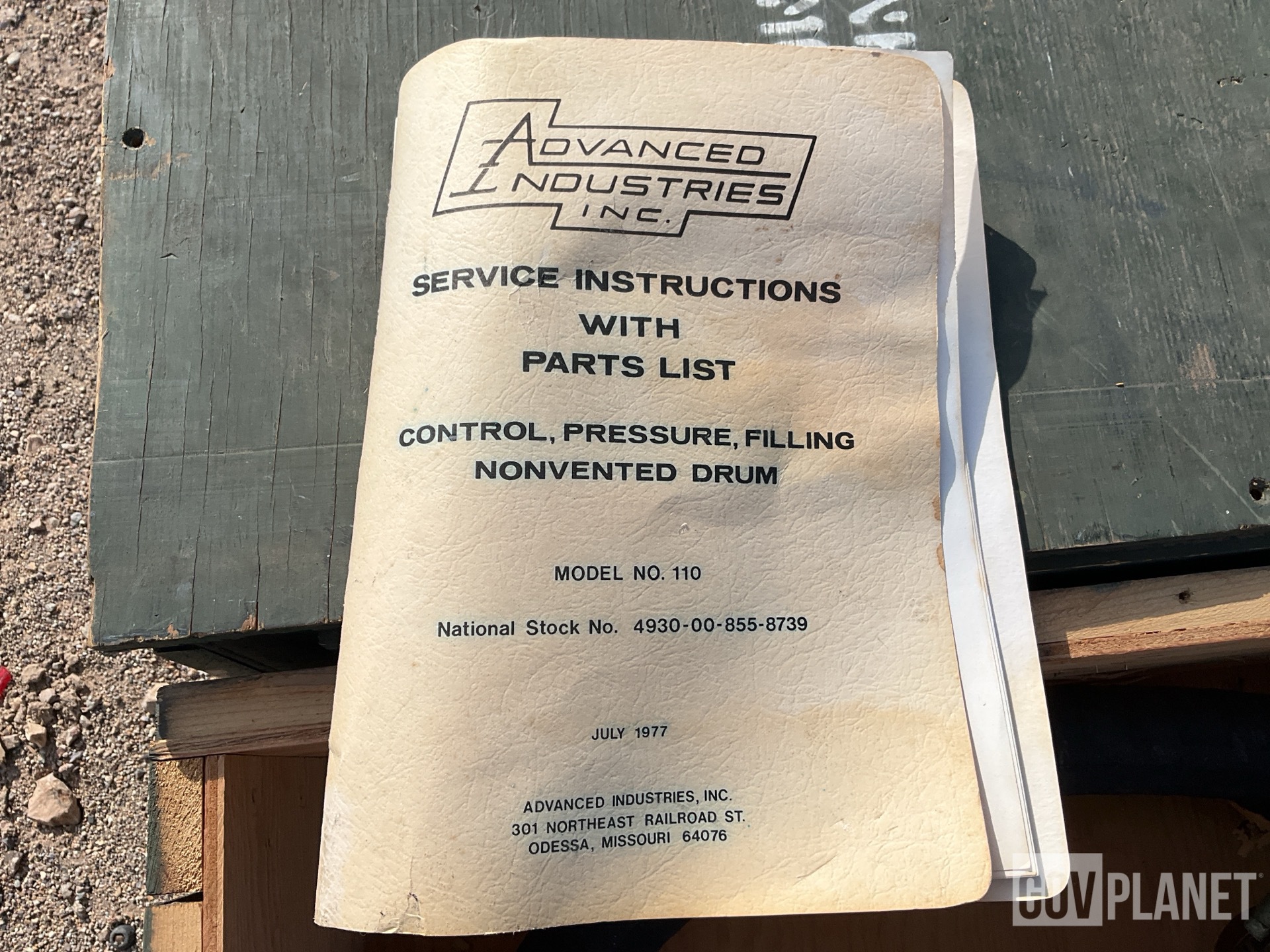 (4) Advanced Industries 110 Control Pressure Assemblies