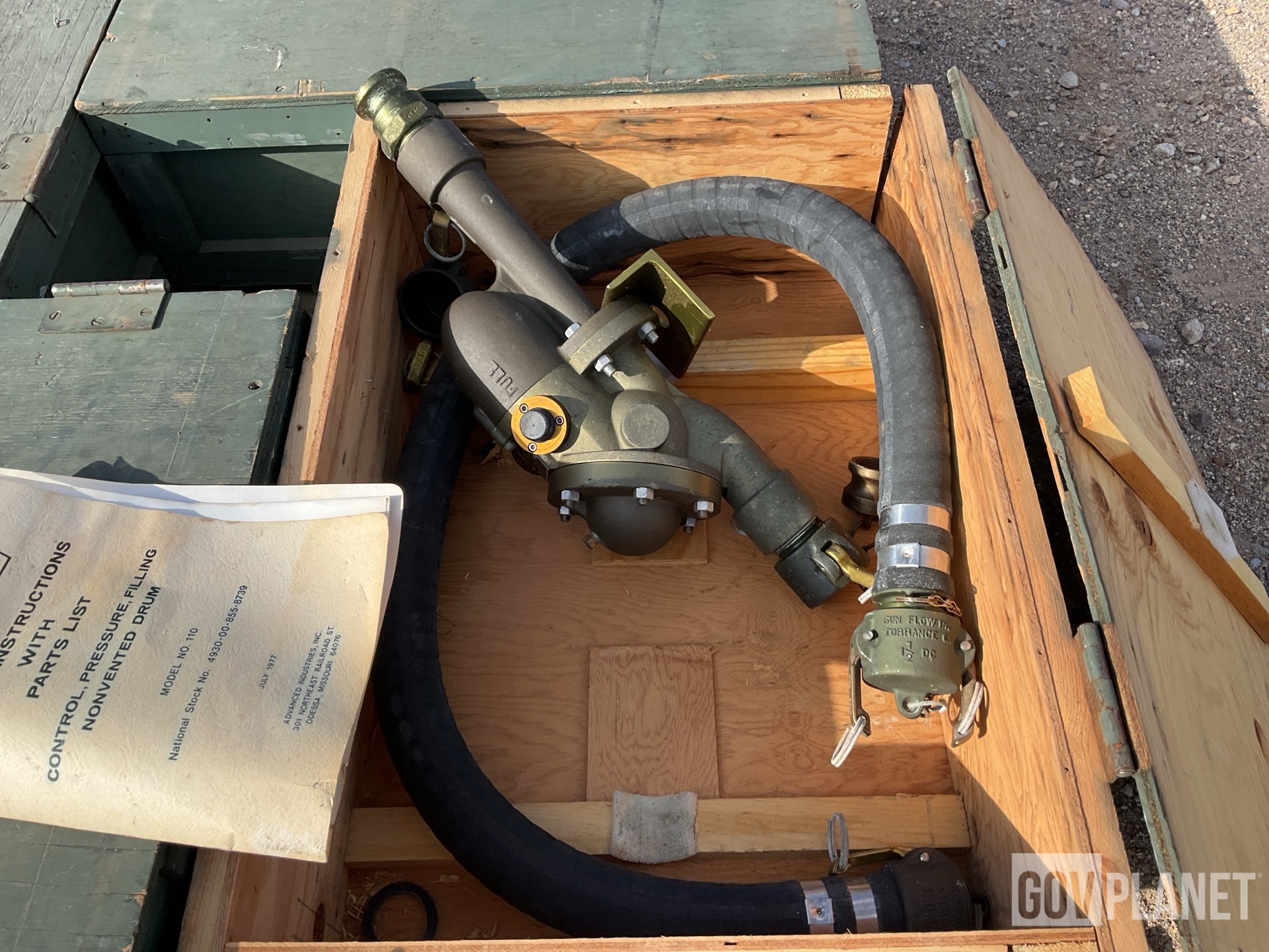 (4) Advanced Industries 110 Control Pressure Assemblies