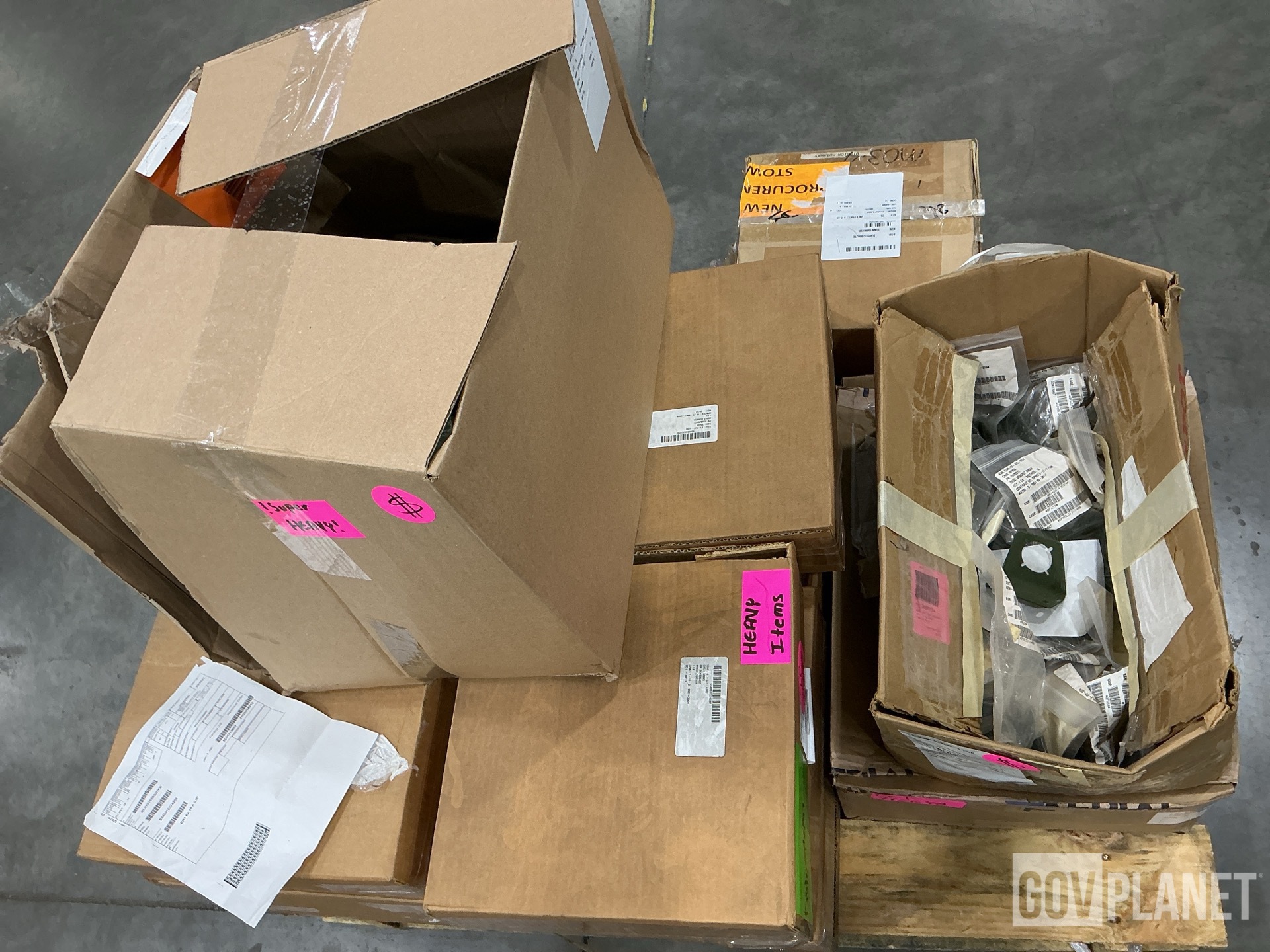 (72) Angle Brackets, (18) Access Covers, (16) Corner Braces & Assorted Items