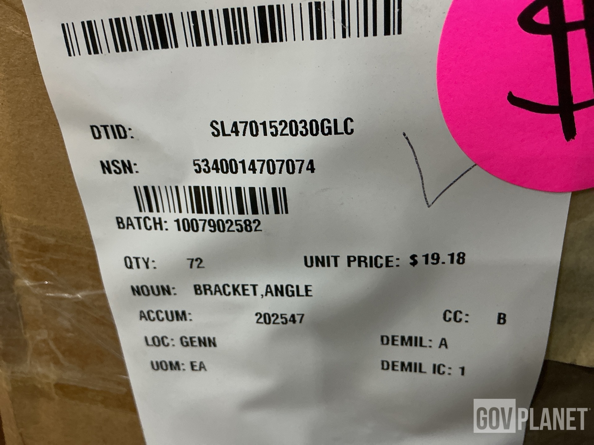 (72) Angle Brackets, (18) Access Covers, (16) Corner Braces & Assorted Items