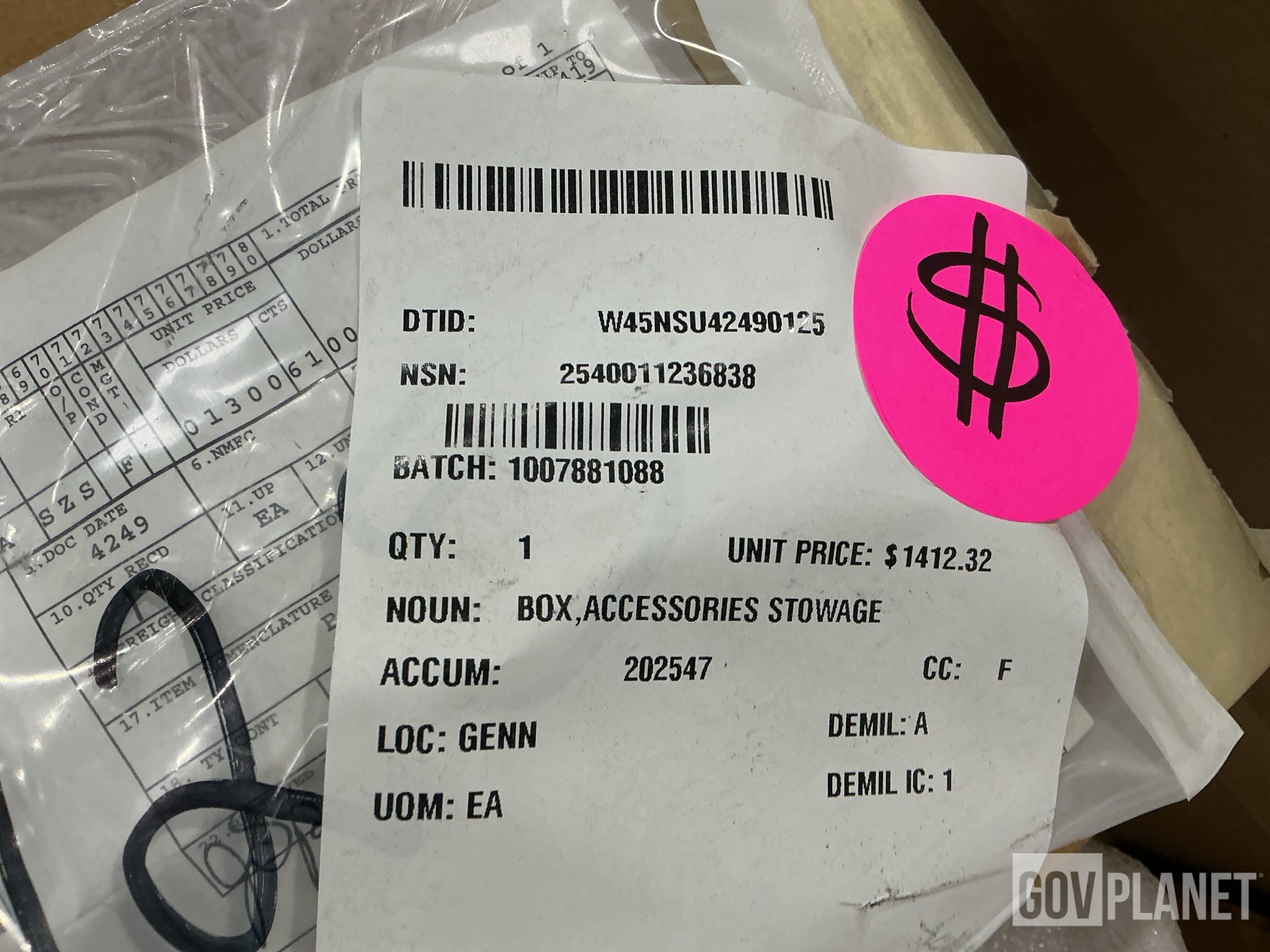 (2) Accessories Stowage Boxes, (1) Headlight & Assorted Items