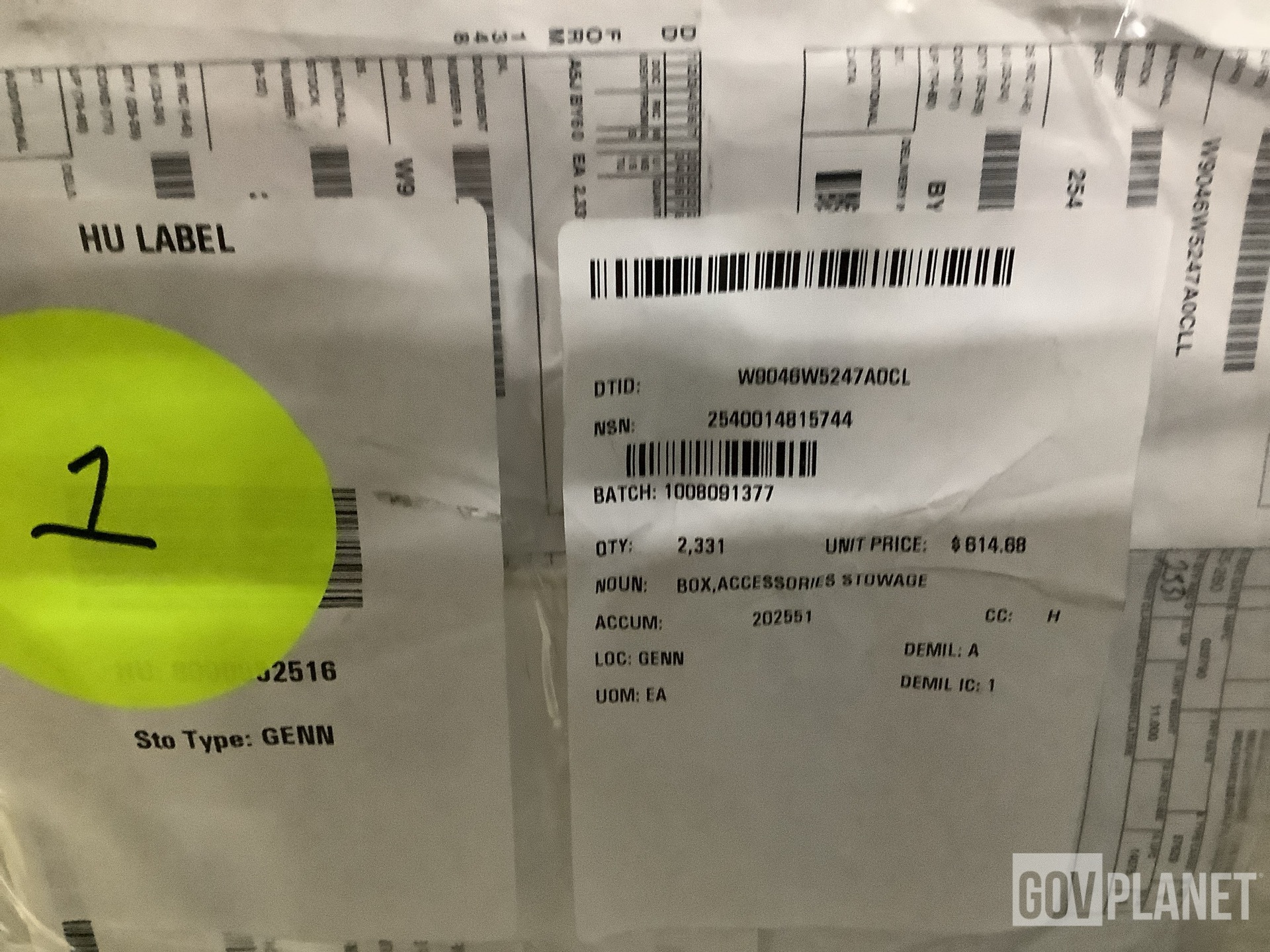 (420) Northrop Grumman 872845-1 Keyboard Stowage/Storage Boxes