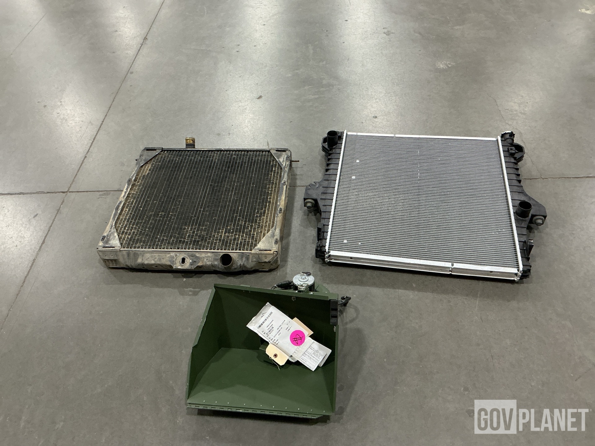 (2) Radiators, (1) Air Blower Assembly & Assorted Items