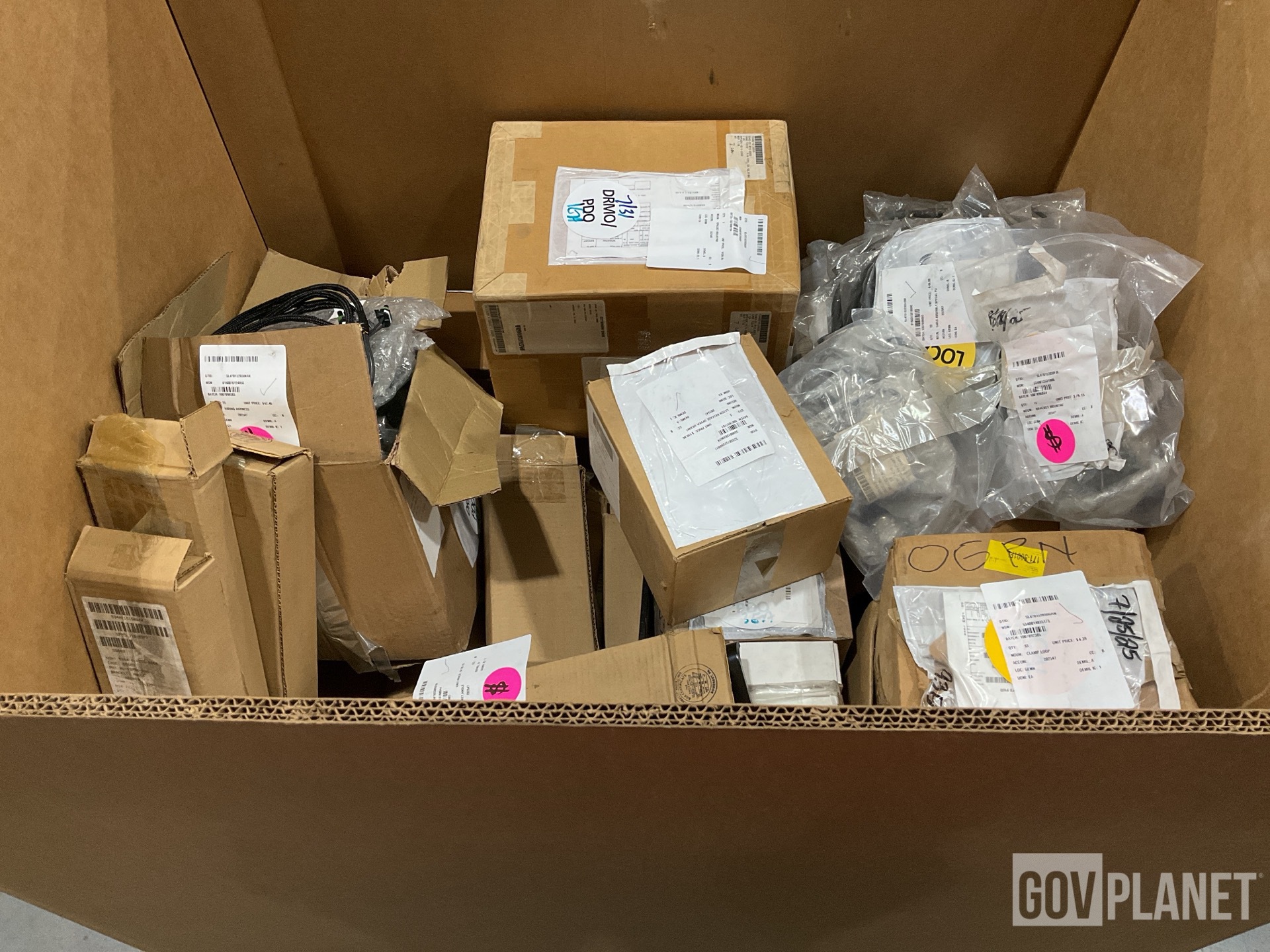 (23) Wiring Harnesses, (12) Angle Brackets, (15) Brackets & Assorted Items