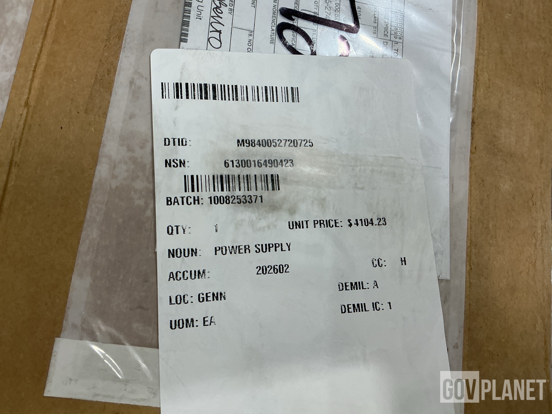Comtech Systems 113F009229-1 Power Supply