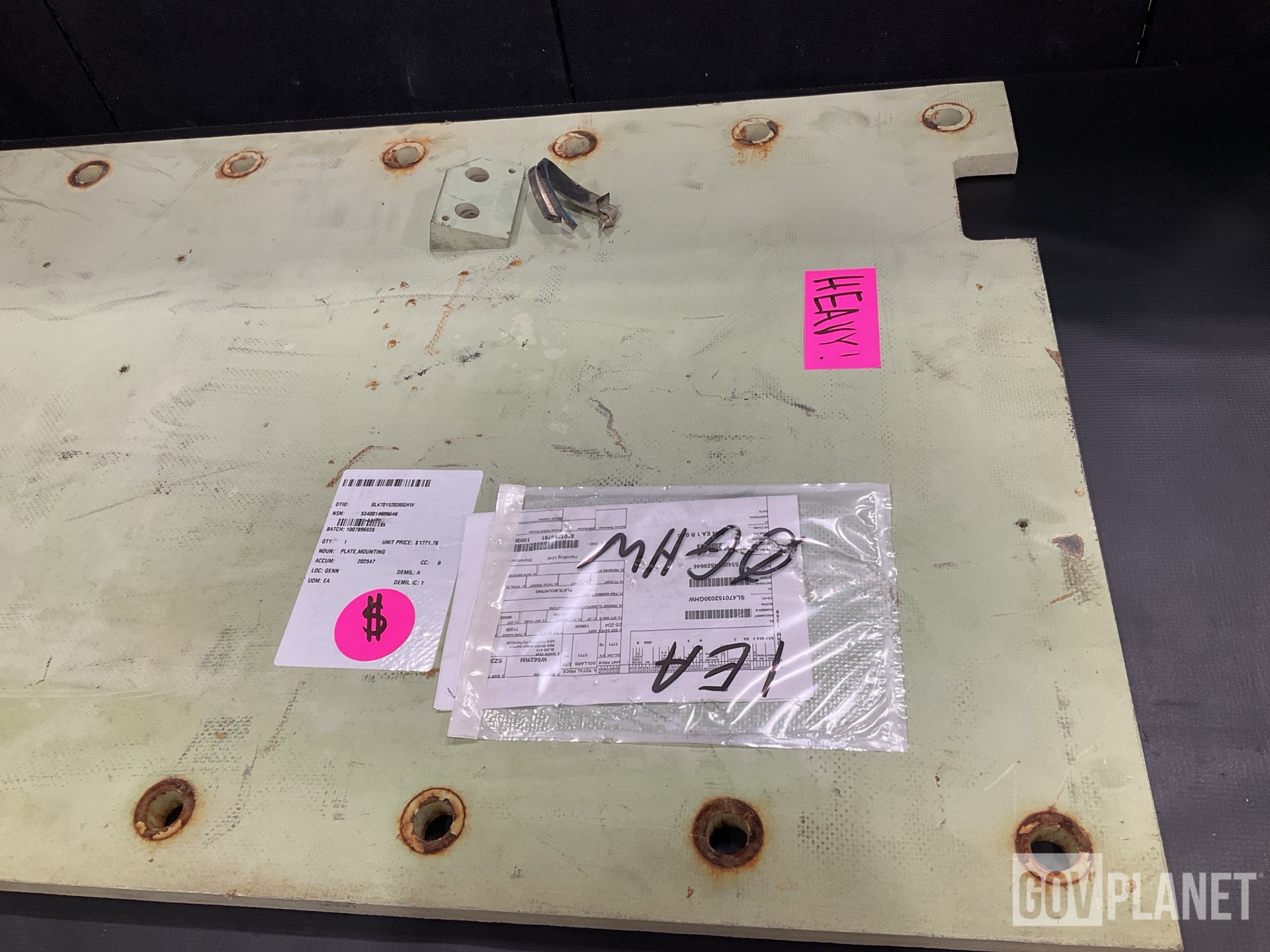 (1) Mounting Plate, (14) Mounting Brackets (1) Actuator & Assorted Items