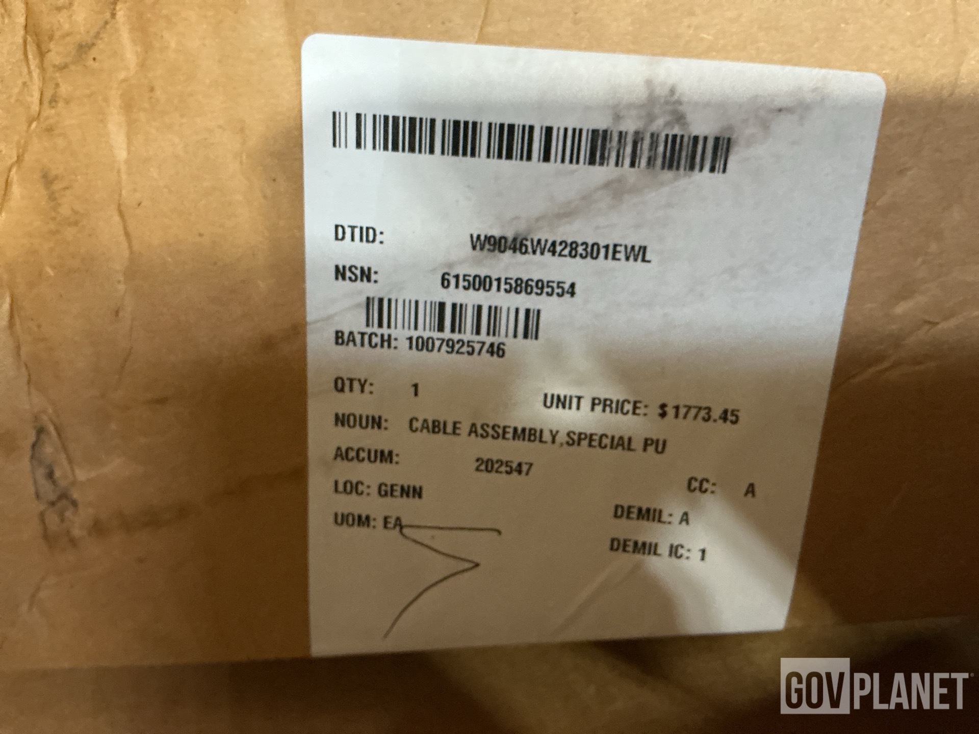 (1) Cable Assembly, (75) Mounts, (1) Distribution Box & Assorted Items