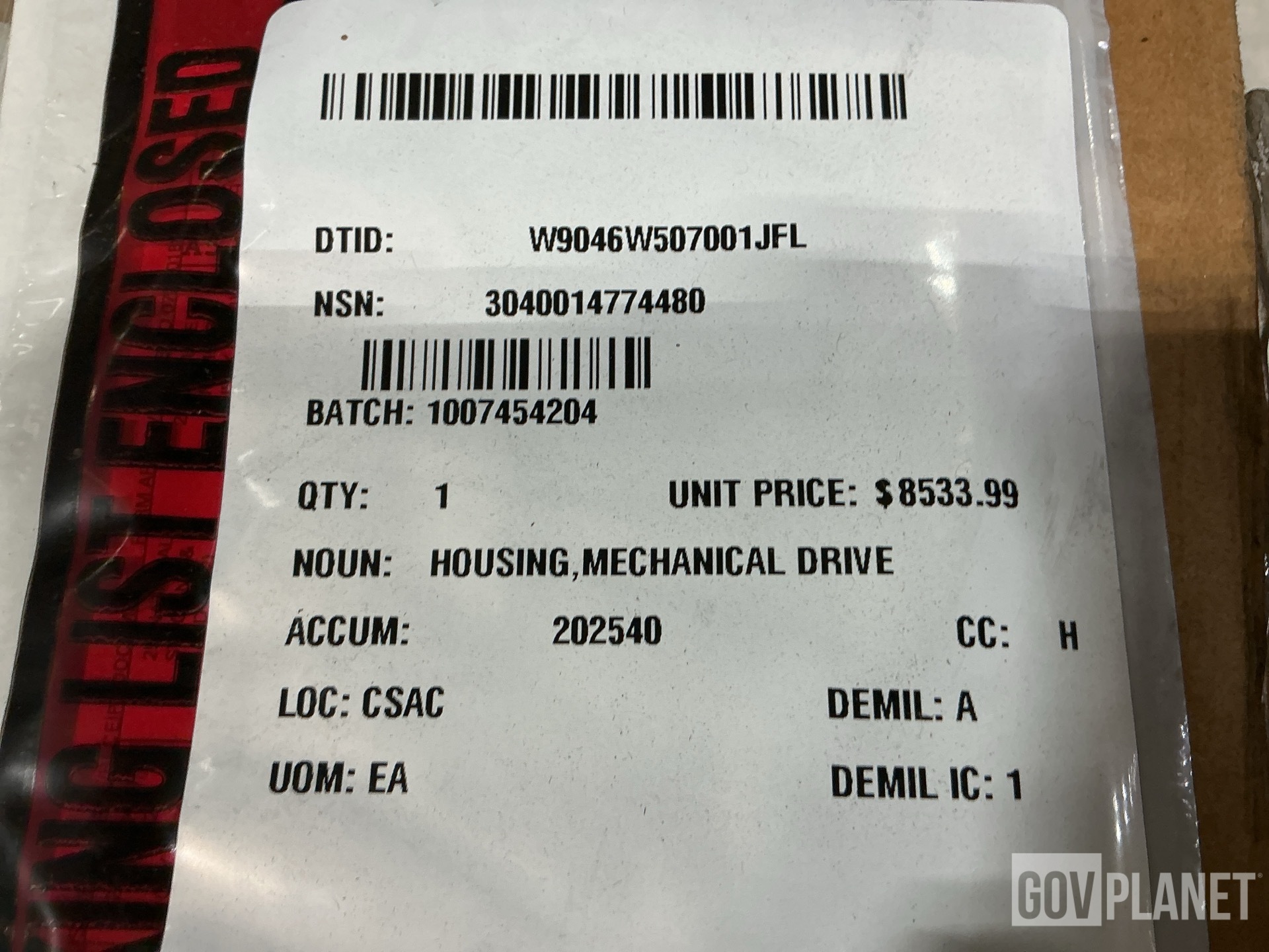 Dechamps & Kretz FS100/40-10P.1 Mechanical Drive Housing